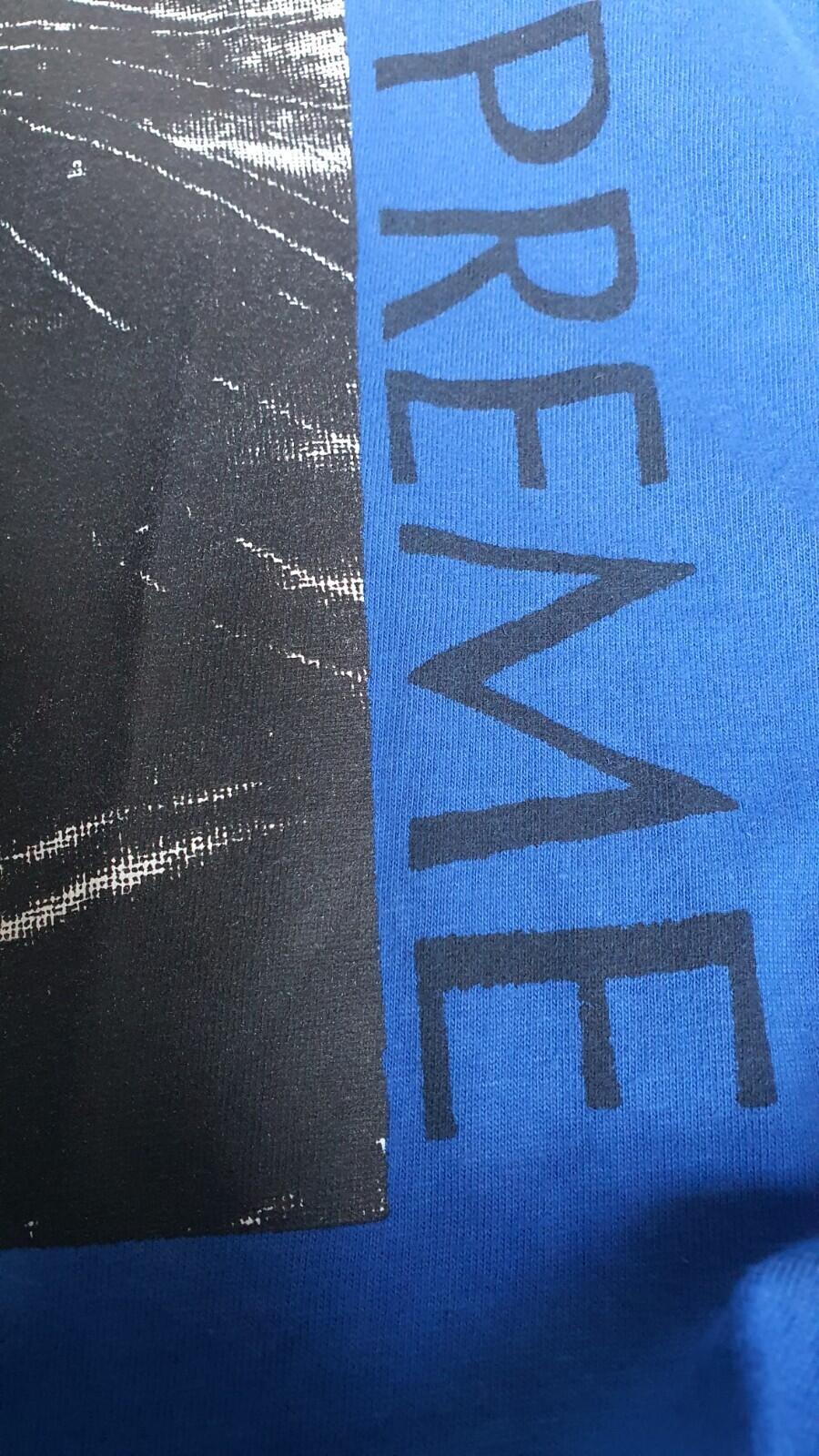 SS18 Supreme Mona Lisa tee royal T-shirt size XL blue