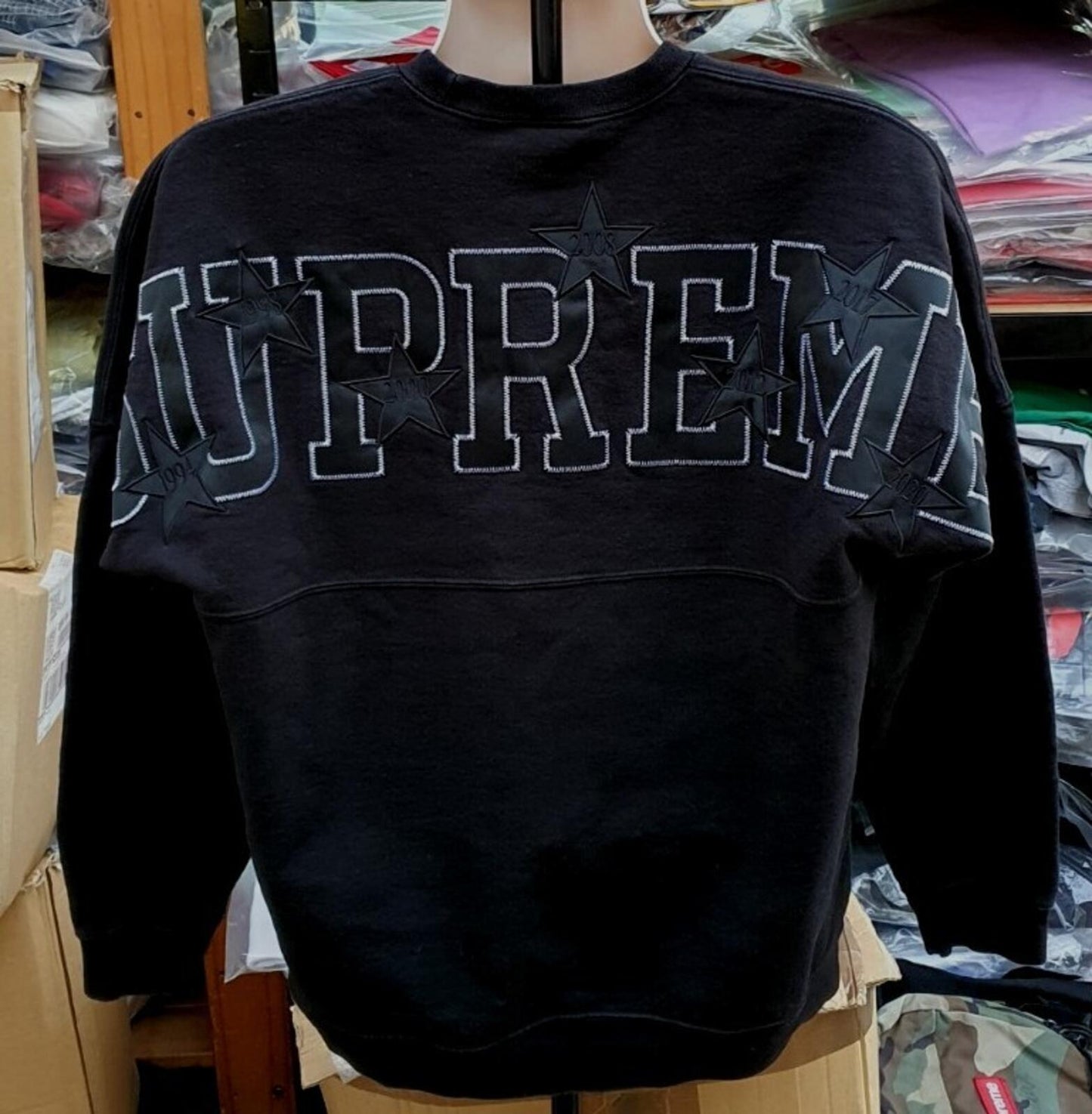 SS20 Supreme Stars Crewneck Black Size M