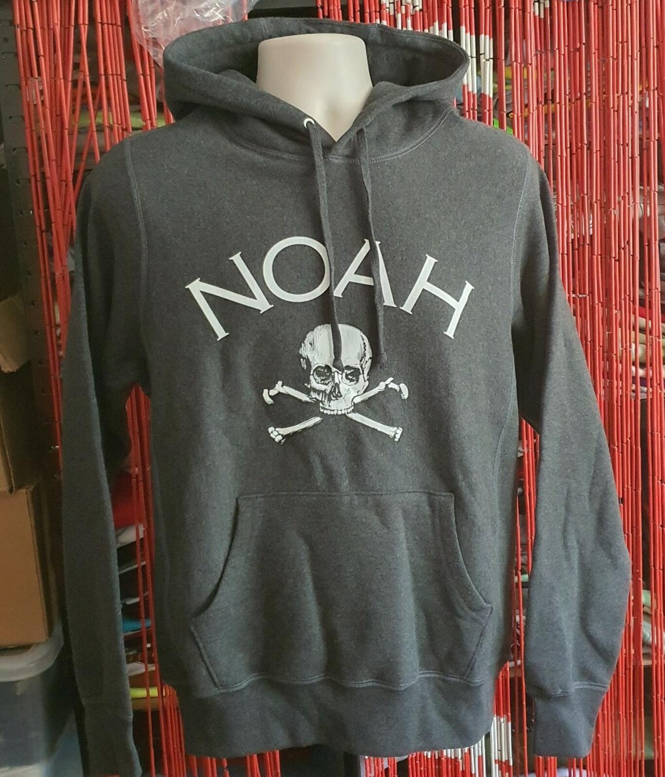 FW19 NOAH Jolly Roger Hooded Sweatshirt Charcoal Size S