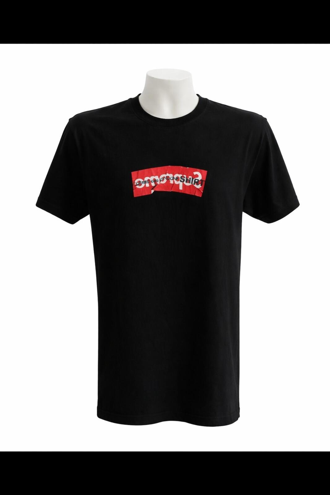 SS17 Supreme CDG Comme Des Garçons Shirt Box Logo Tee Black Size M
