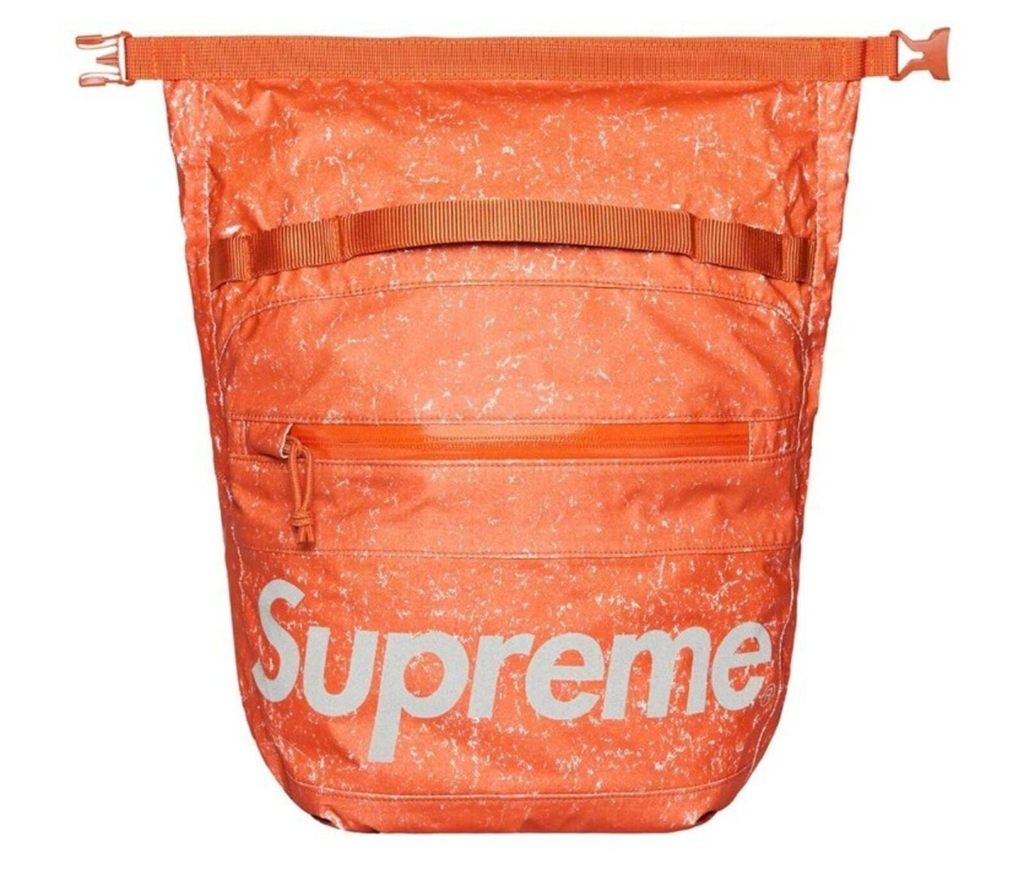 FW20 Supreme waterproof reflective speckled shoulder bag Orange New