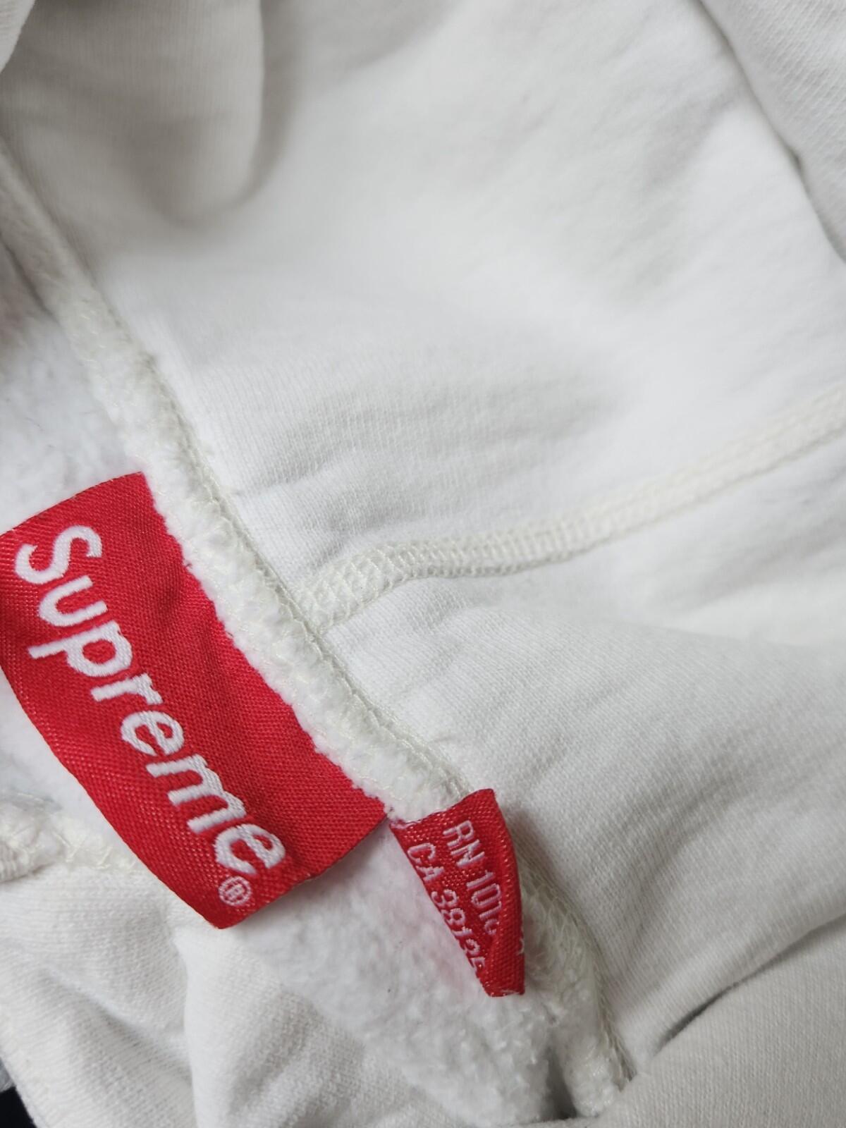 FW17 Supreme x Scarface Friend Kapuzenpullover Weiß Größe L