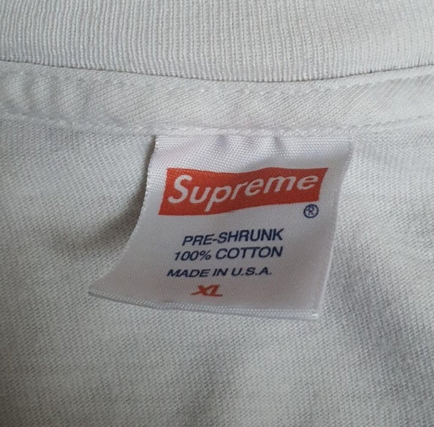 SS16 Supreme Mendini Gun weißes T-Shirt Größe XL Rar
