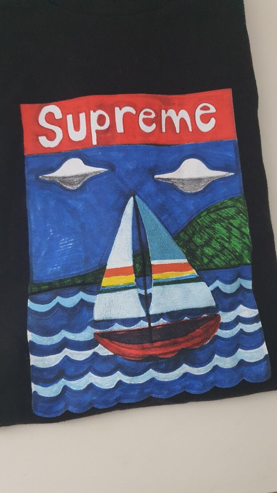 SS20 Supreme Sailboat Tee Black Size L
