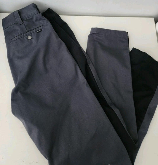 SS17 Supreme Split Work Pant talla 30 W30 L30 pantalón con cremallera gris negro S