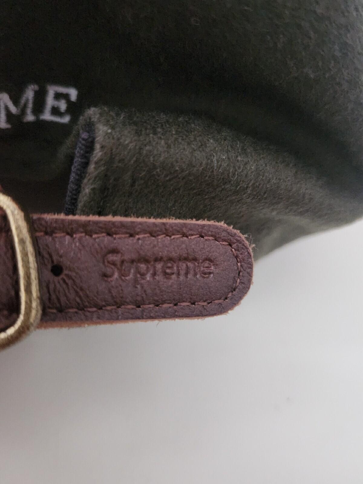 FW21 Supreme Loro Piana Wool S Logo 6-panel cap Olive Hat Italian Fabric