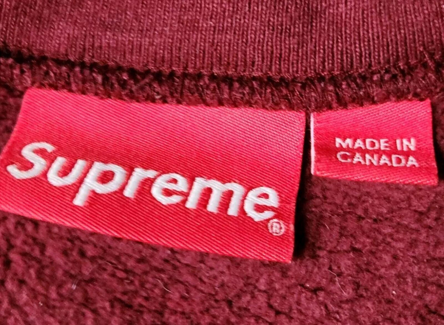FW17 Supreme Gonz Heads Burgundy crewneck size L large sweatshirt Mark Gonzales