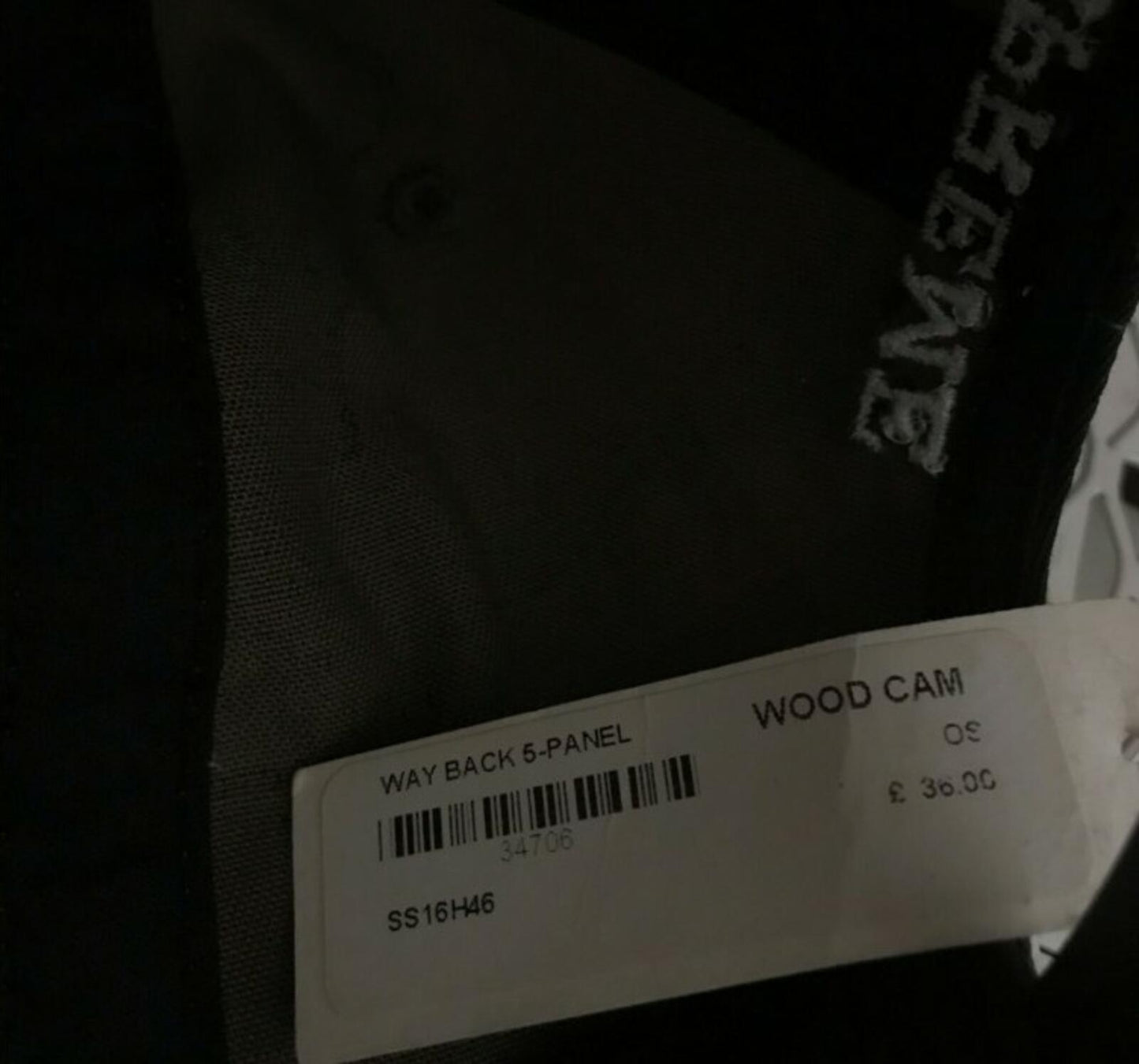 SS16 Supreme Way Back 5-panel Cap Woodland Camo