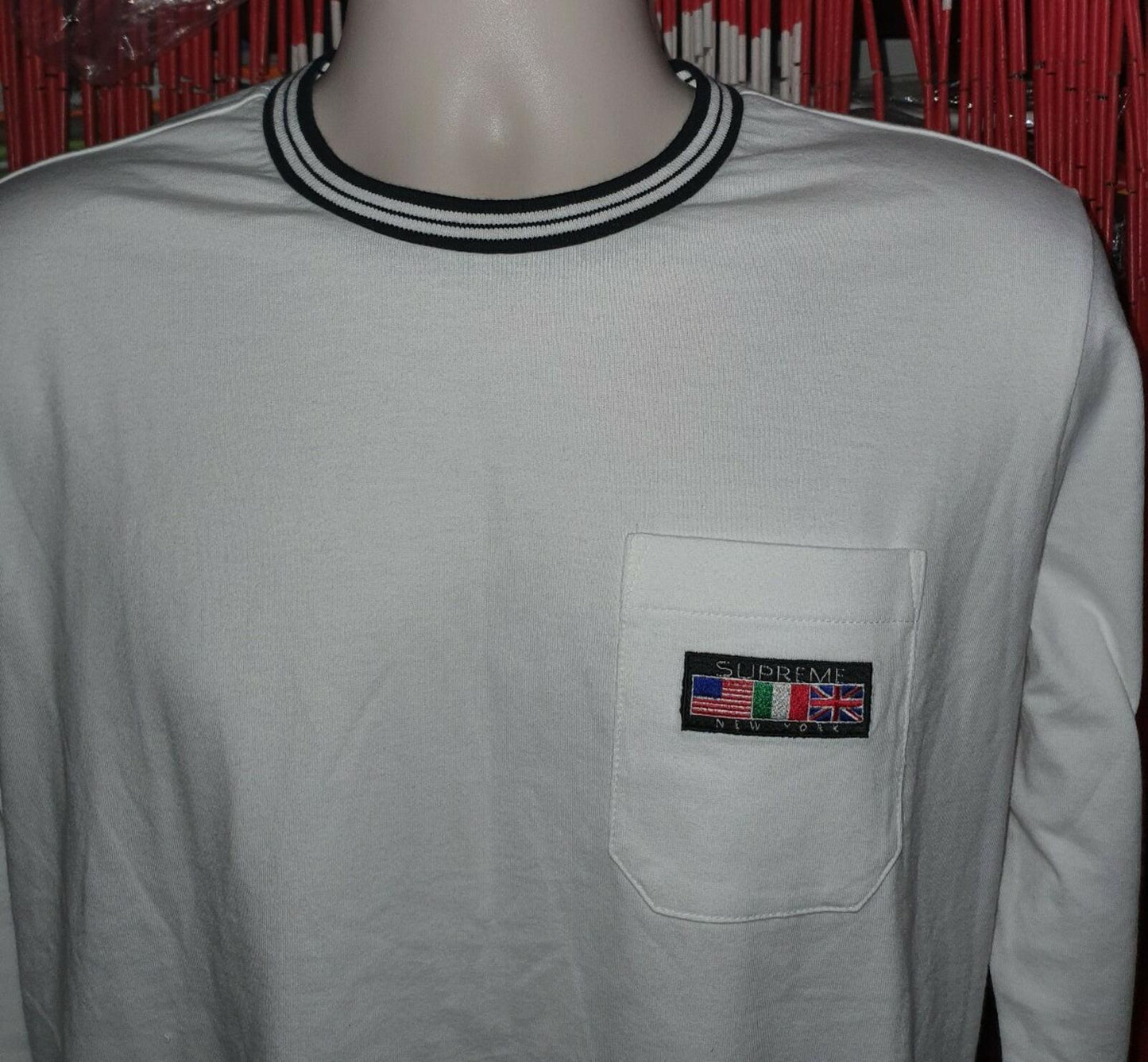 FW16 Supreme Pocket Tee White Size M