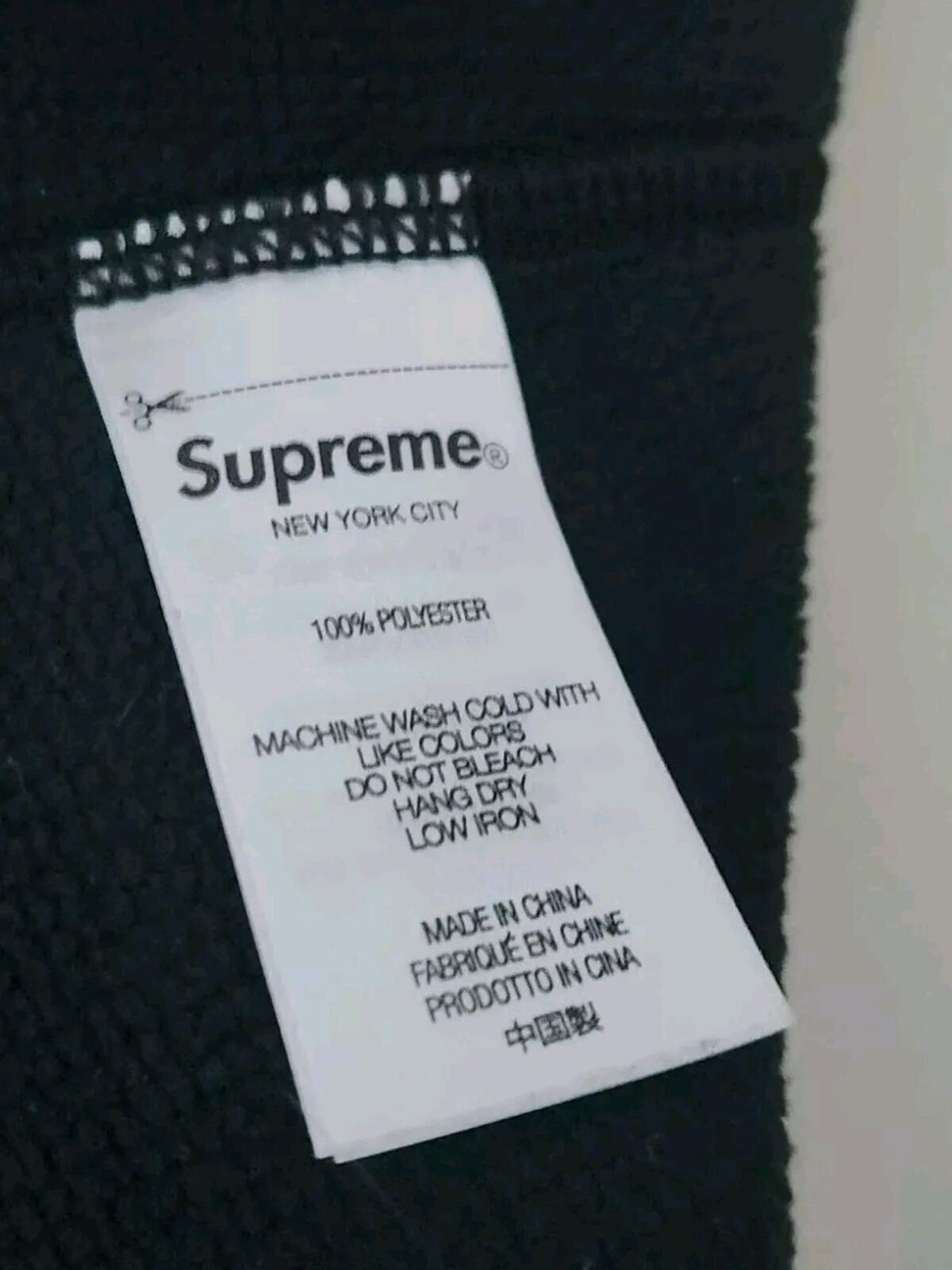 FW23 Supreme Windstopper neck gaiter Black Water Resistant GORE-TEX Reflective