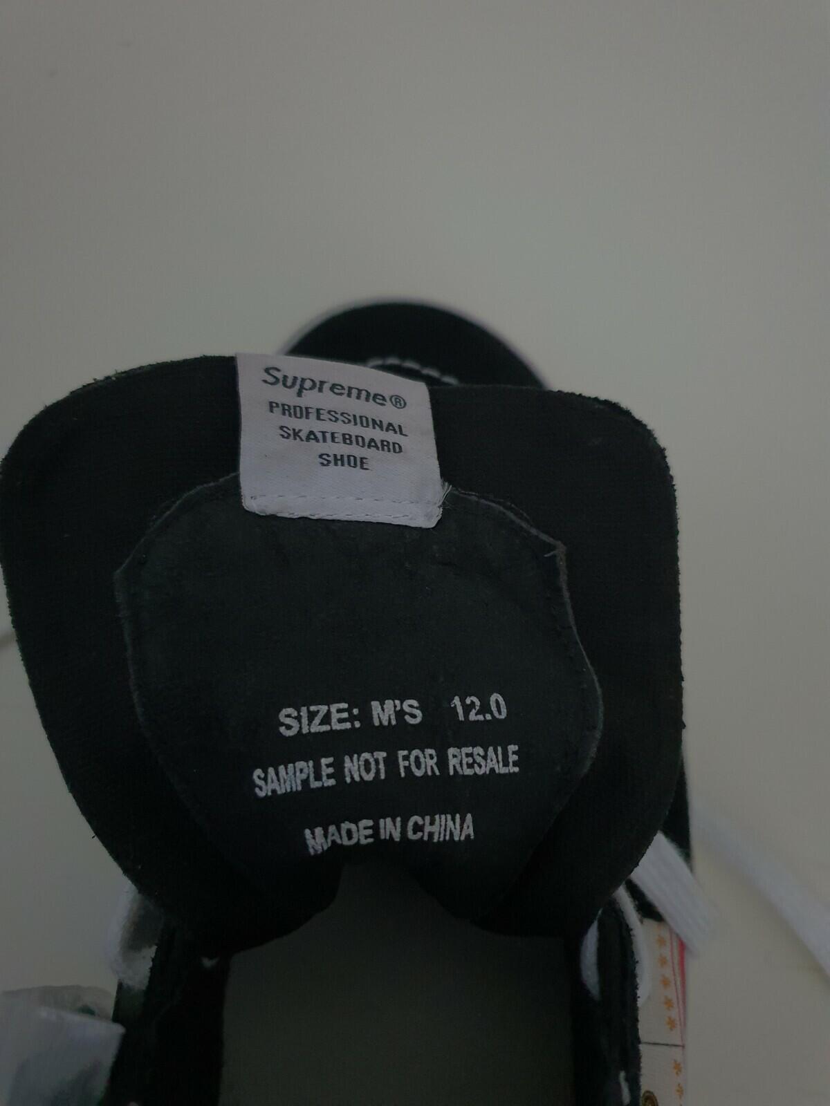 SAMPLE SS12 Supreme x Vans Campbell's Soup Sk8-Hi UK 11 US 12 EUR 46 Andy Warhol