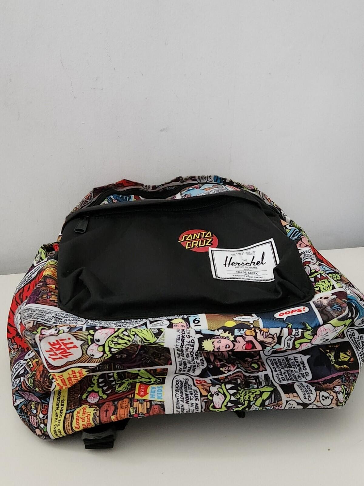 HERSCHEL x Santa Cruz Classic XL Backpack Bag Porkchop Hill Comic Book Laptop