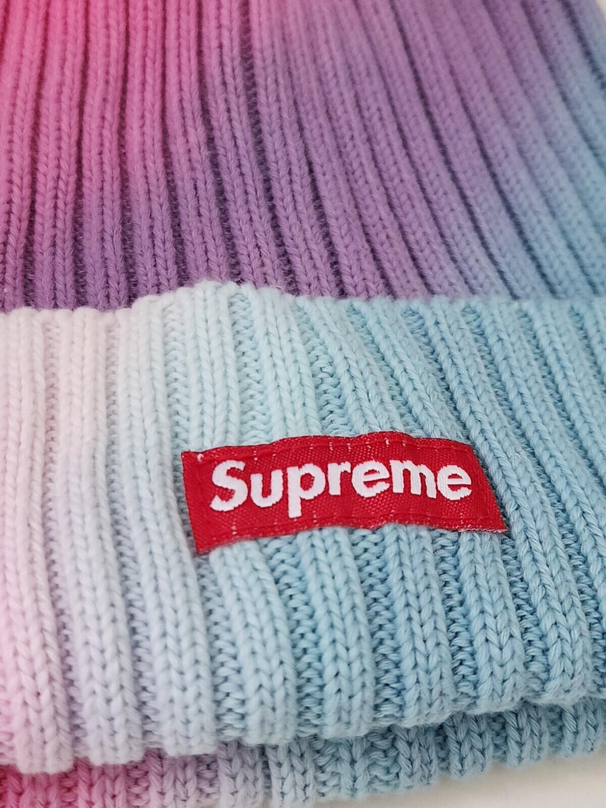 SS19 Supreme Dyed Beanie Pink Tie Dye Hat Small Box Logo Made In Korea