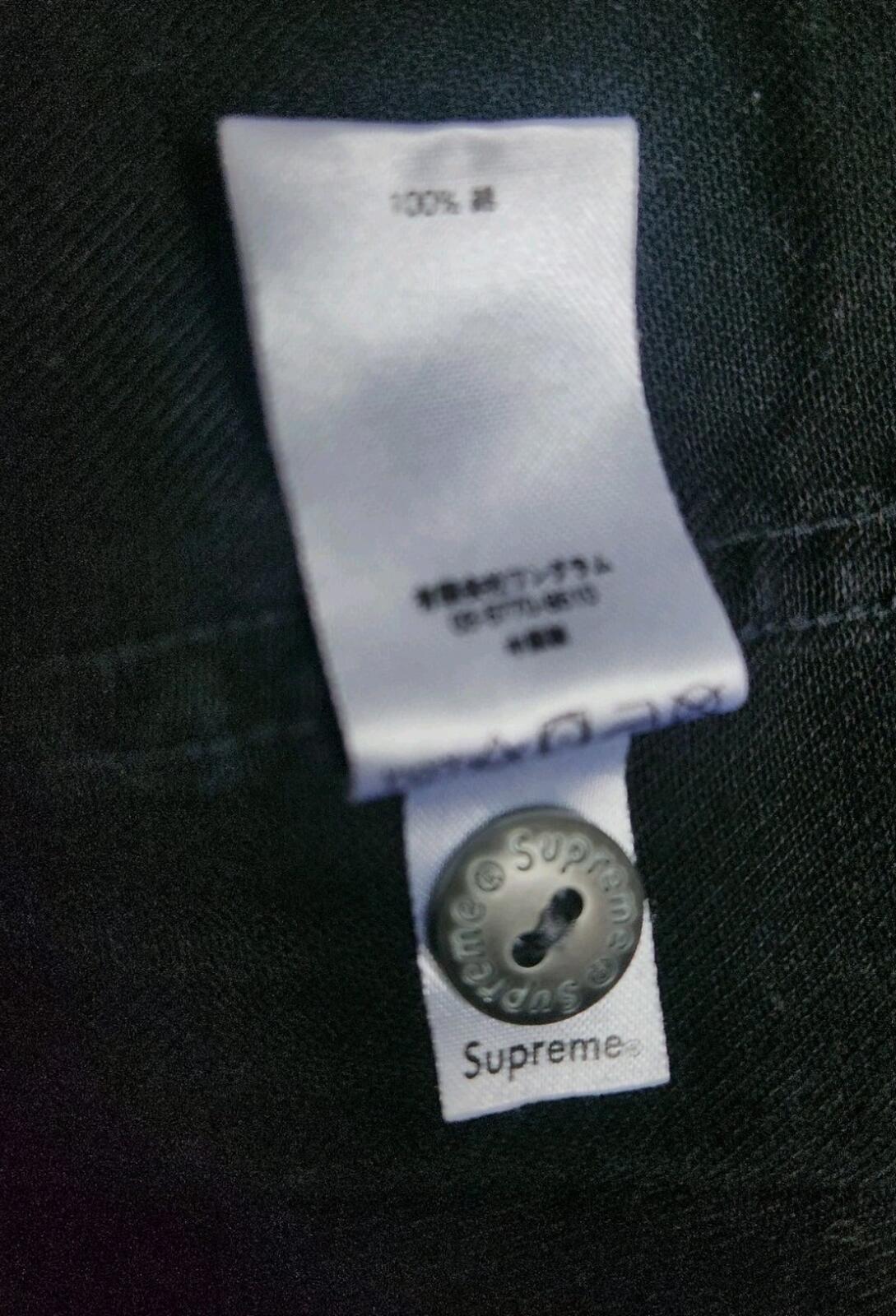 SS17 Supreme Hooded Denim Shirt Black Size XL