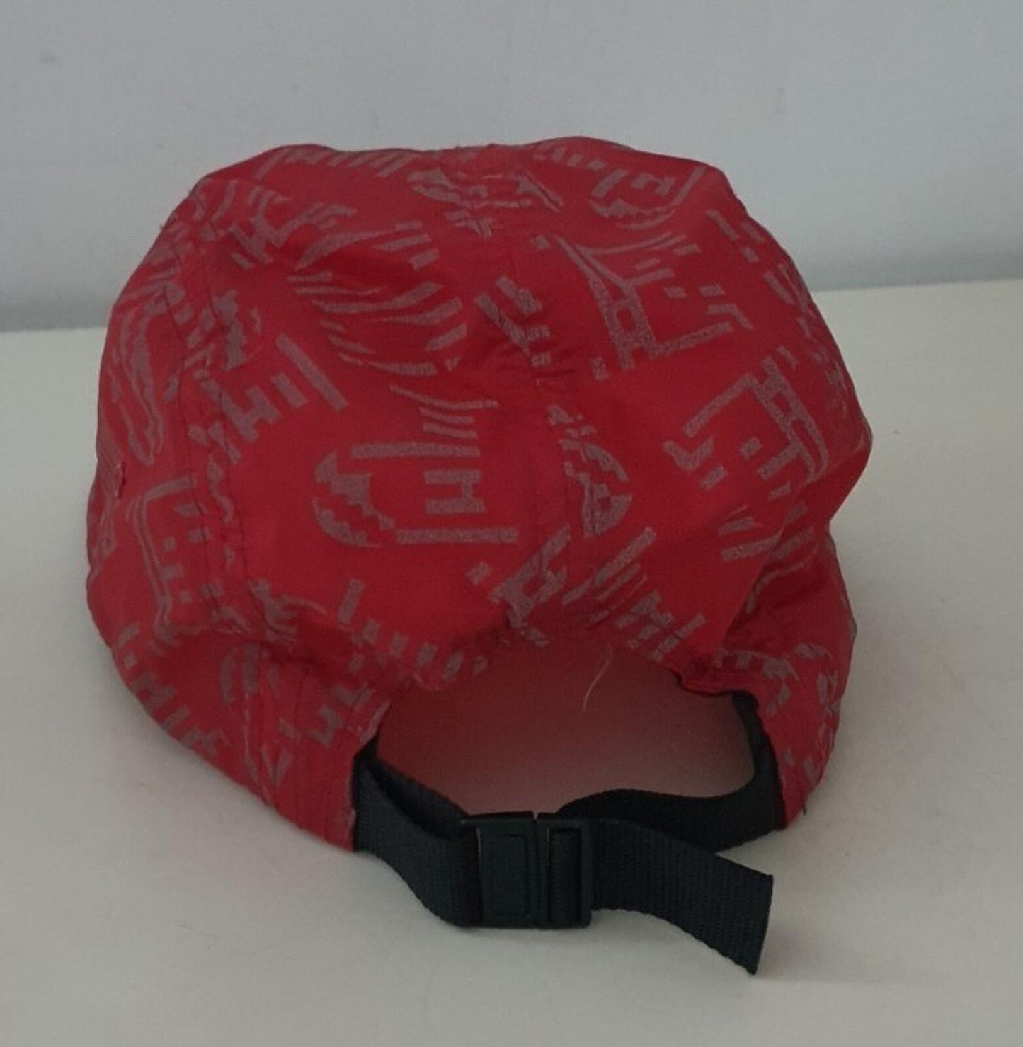 SS15 Supreme Reflective Soft Bill camp cap box logo red hat