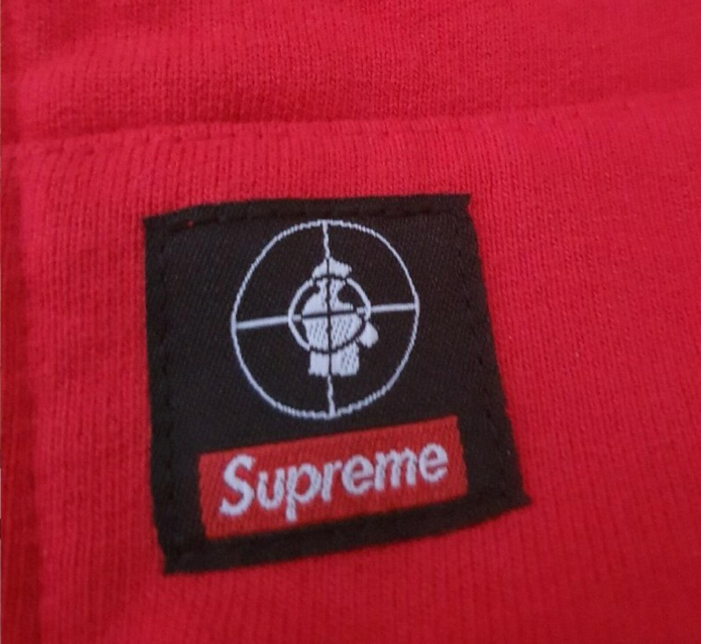 FW06 Supreme x Public Enemy Full Zip Hooded Sweatshirt Red Size L
