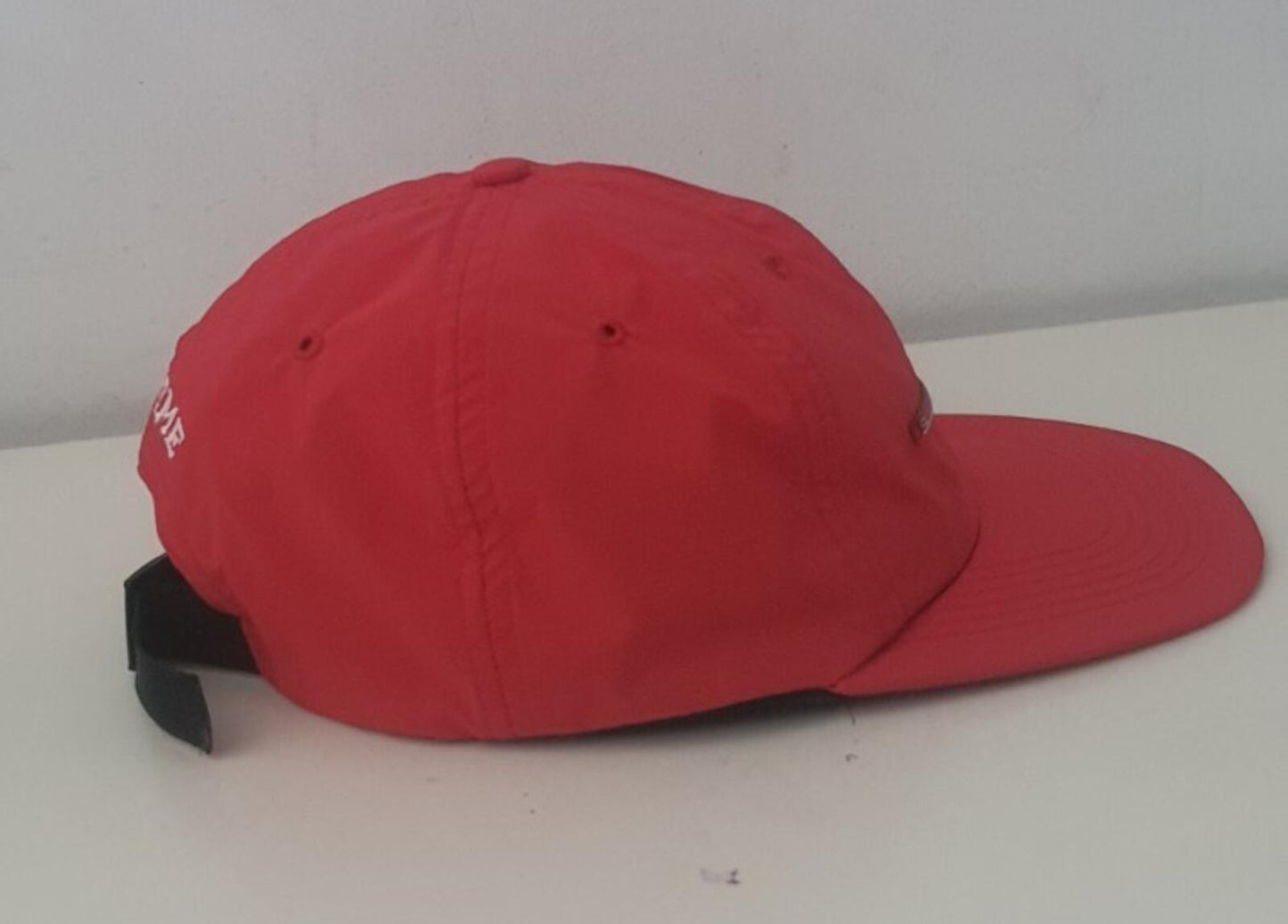 SS17 Supreme Chrome Stripe 6-panel Red cap hat
