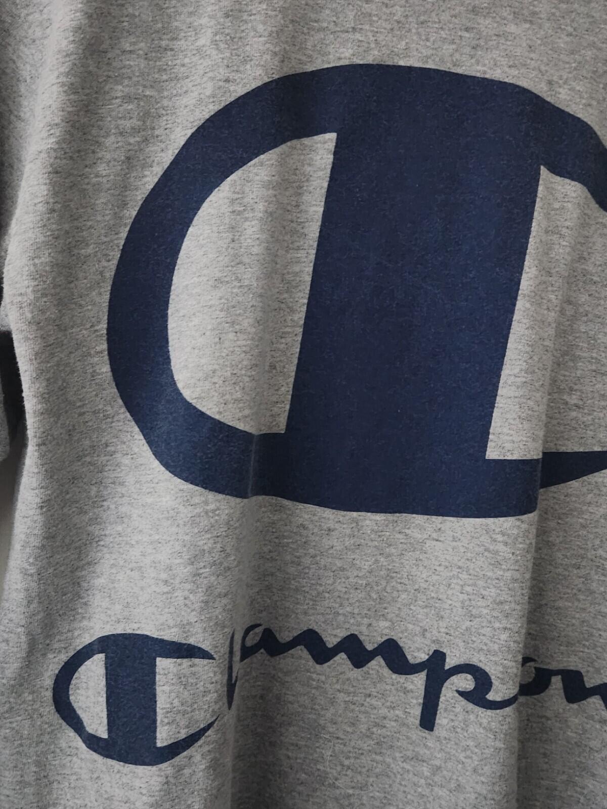 SS17 Supreme x Champion Grey L/S tee size M medium long sleeve T-shirt