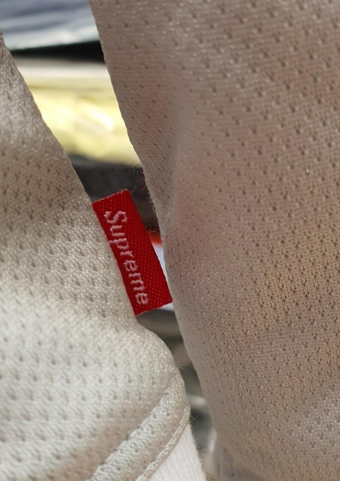 SS15 Supreme Mesh Nylon Varsity Jacket Silver Size M