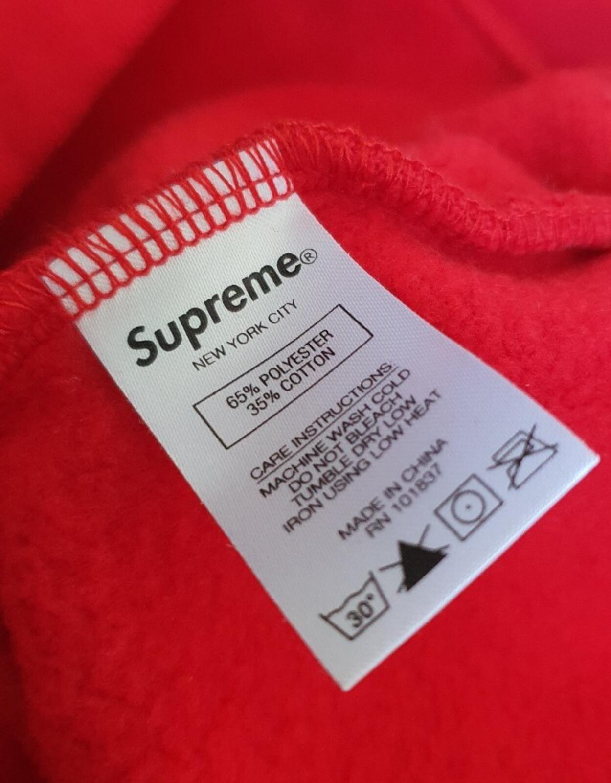 SS21 Supreme Laser Cut S Logo Hooded Sweatshirt Red Size XL