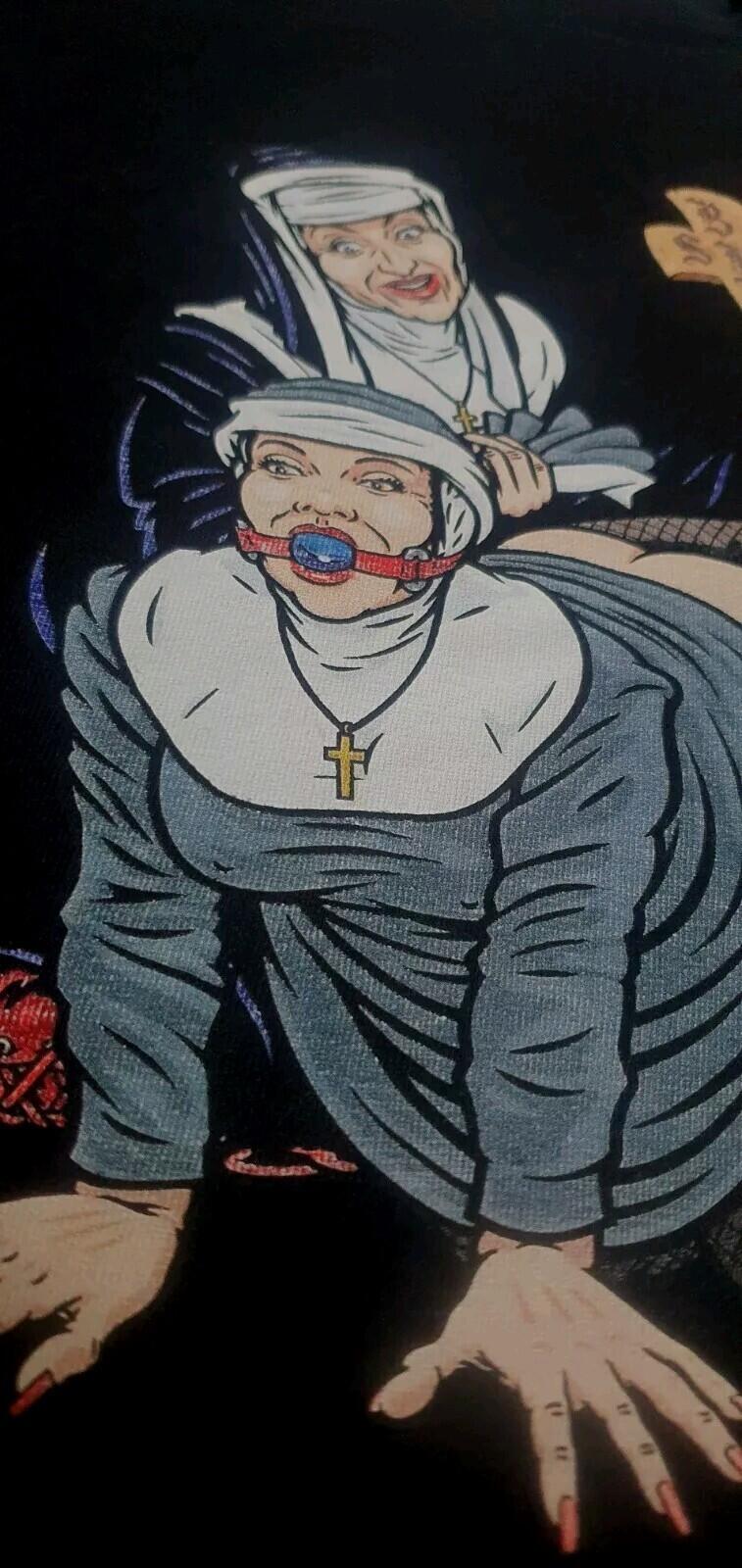FW22 Supreme Nuns Black Tee Size S Black Original Artwork By Sean Cliver