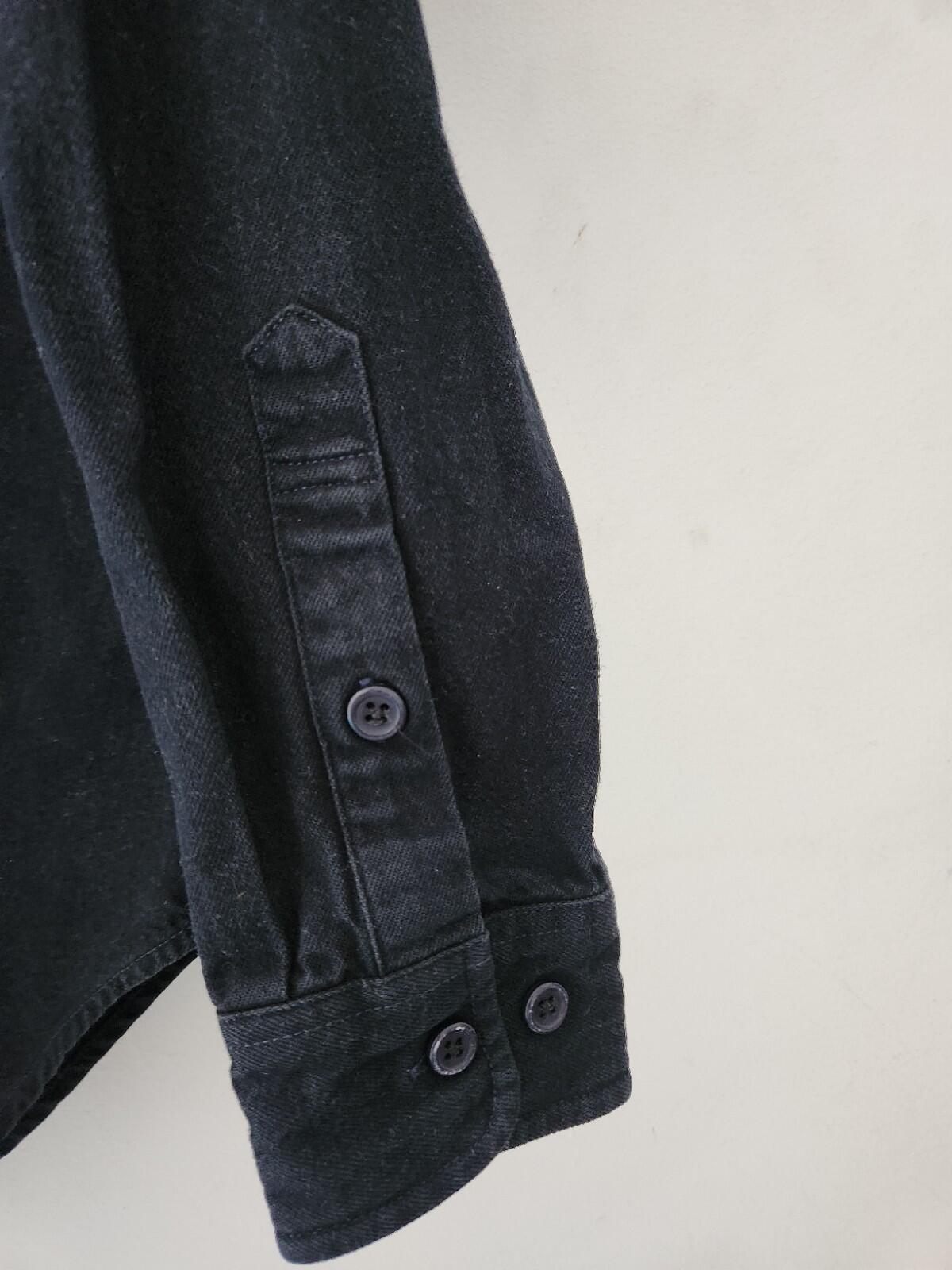 FW12 Supreme Hooded Denim Shirt Black Size M