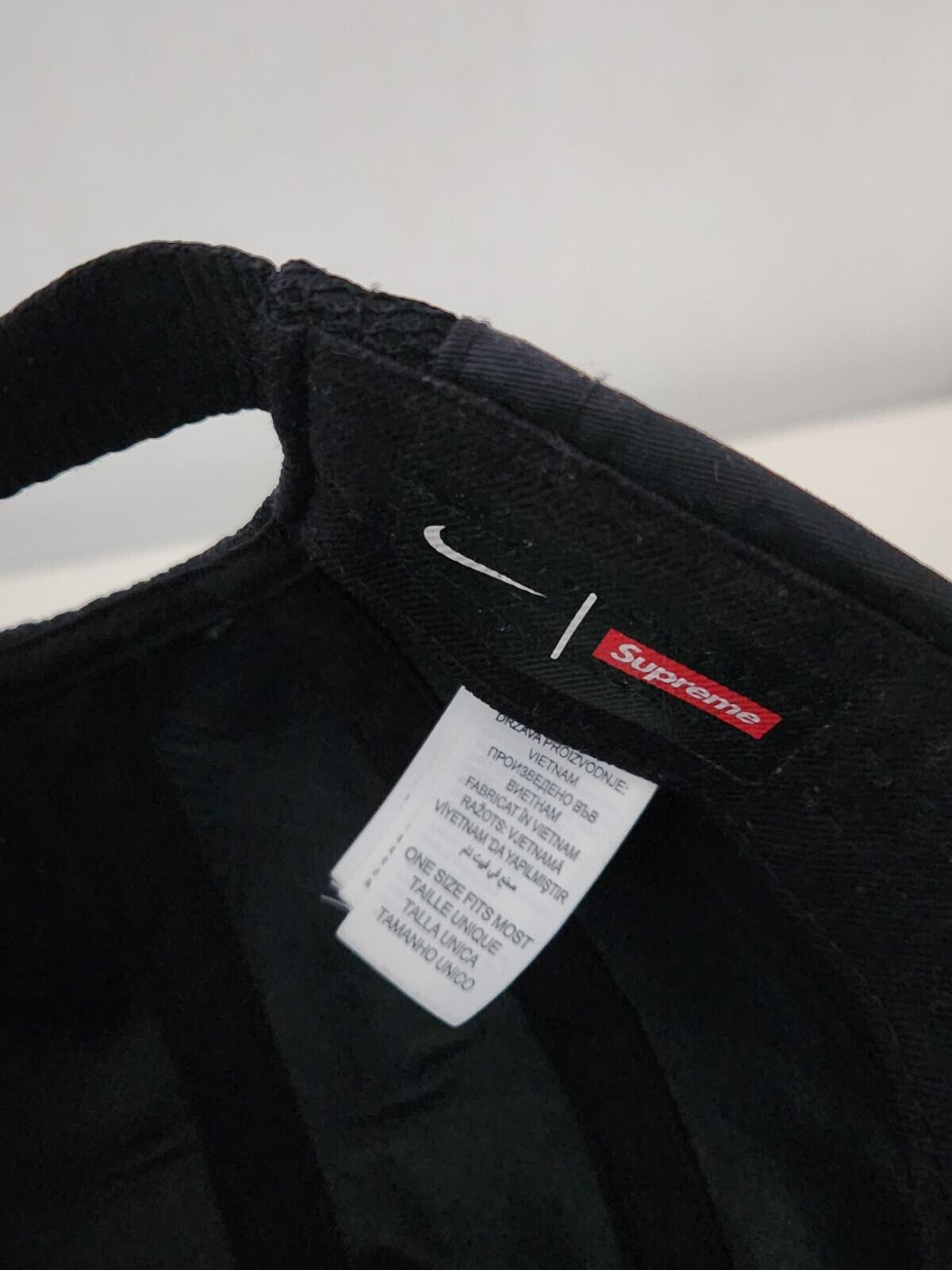 FW17 Supreme x Nike Trail Running Cap schwarze Kappe 3M reflektierend Humara