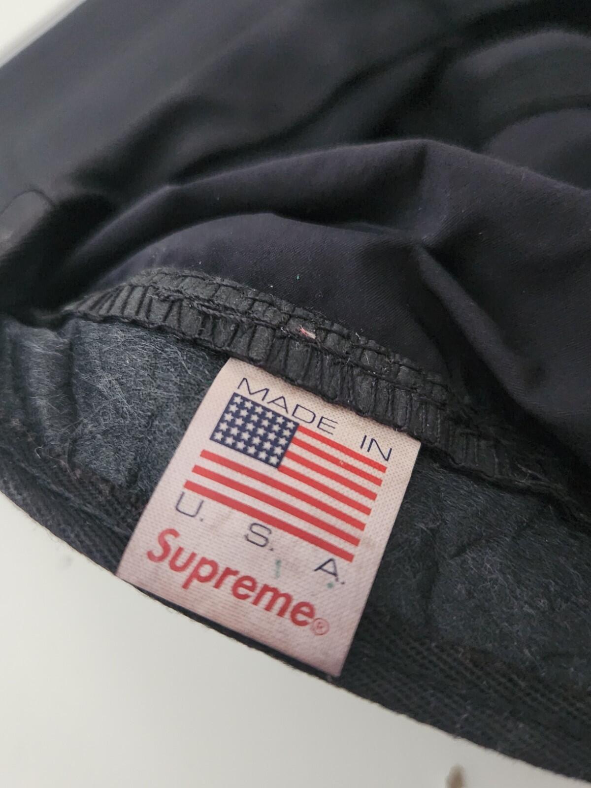 SS17 Supreme Front Panel Mesh Camp Cap Black Hat Box logo