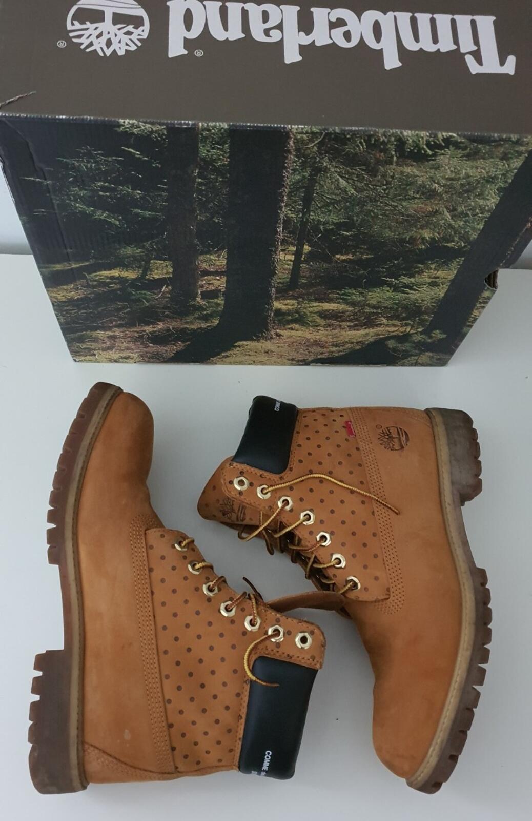 FW15 Supreme x Comme Des Garcons Timberland 6" boot UK 8.5 US 9 EU 43 CDG wheat