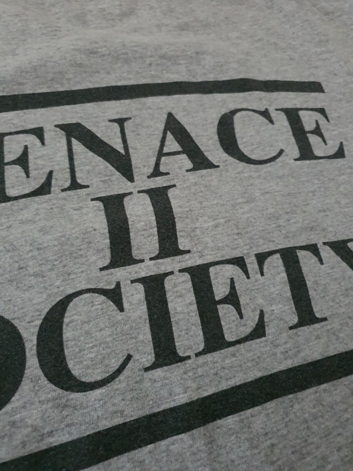 2003 Supreme Land of Opportunity / Menace II Society Tee Heather Grey Size L