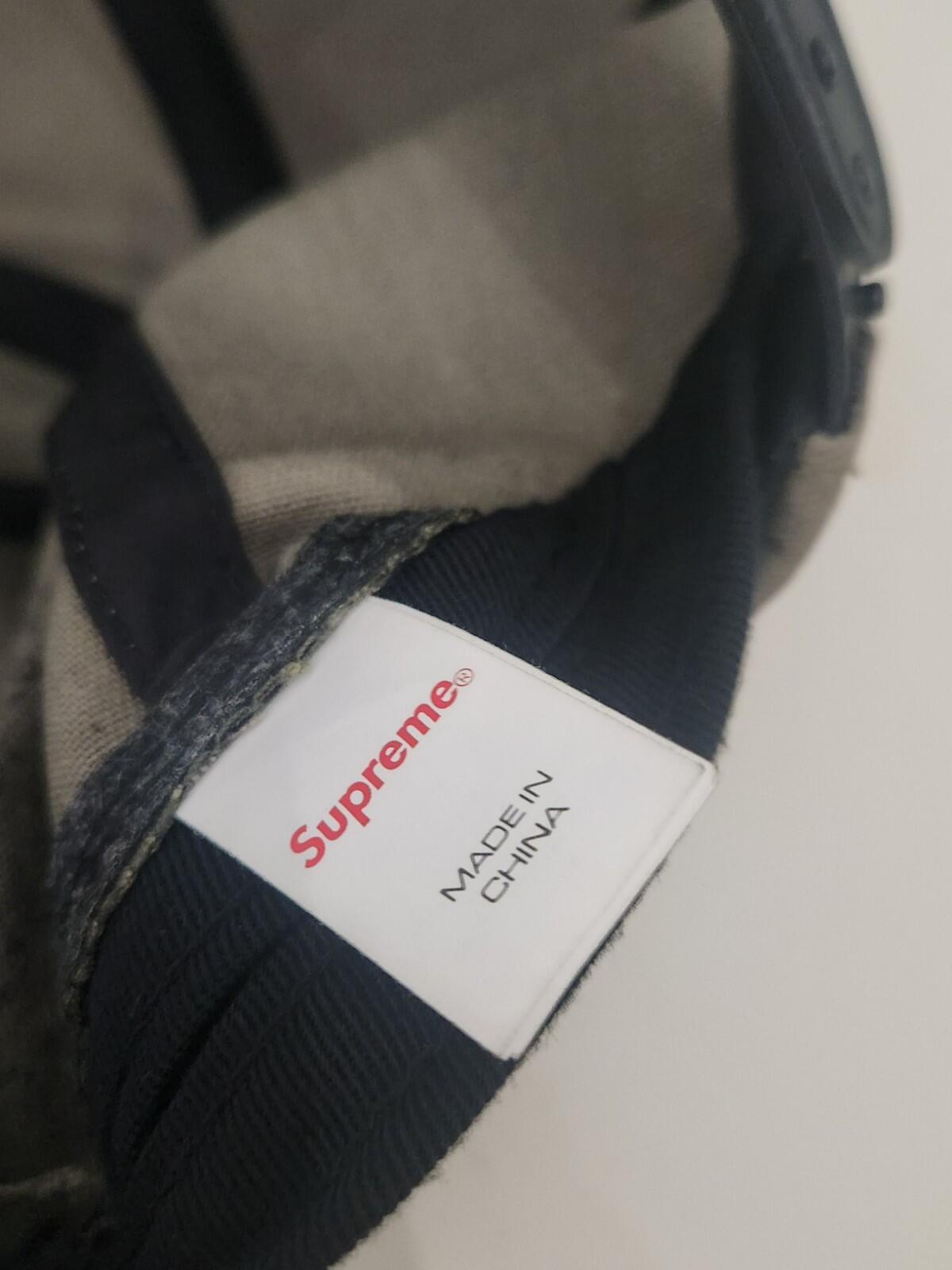 FW24 Supreme Felt Arc 6 panel Woodland Camo Cap Green Hat Camouflage