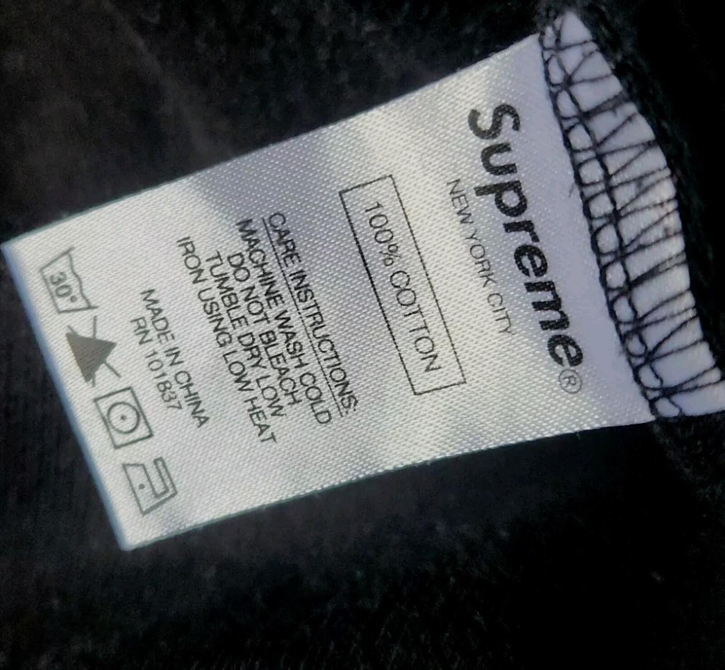 SS20 Supreme Knit Stripe S/S Top black Tee L large T-shirt