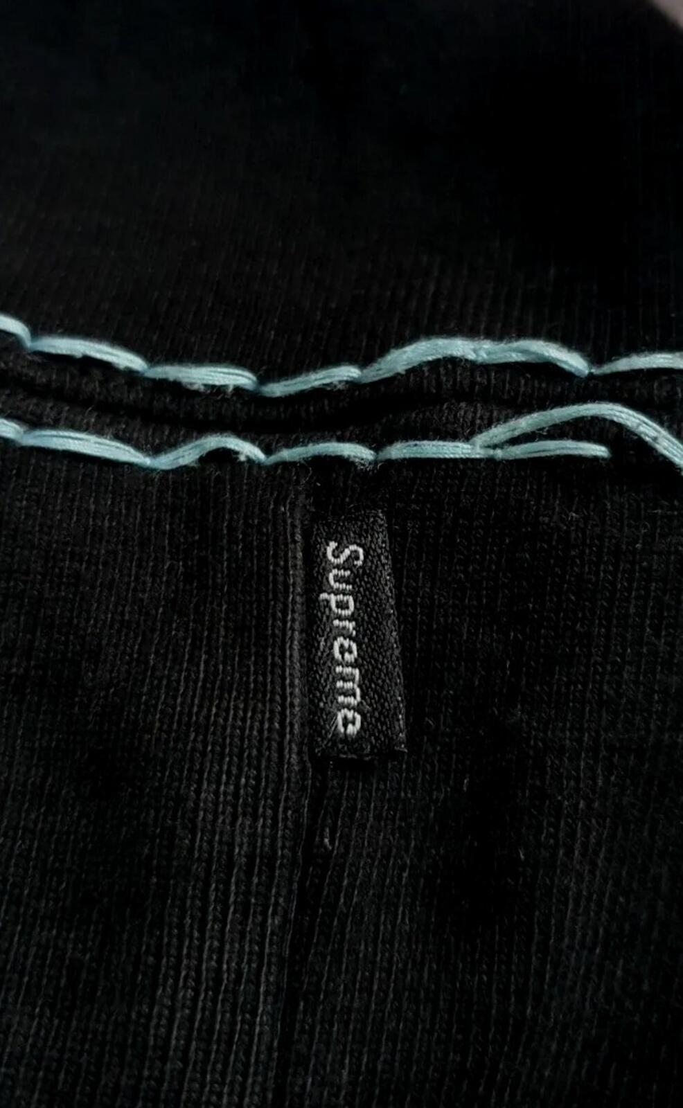 FW20 Supreme Big Stitch hooded sweatshirt size M Medium hoodie Black