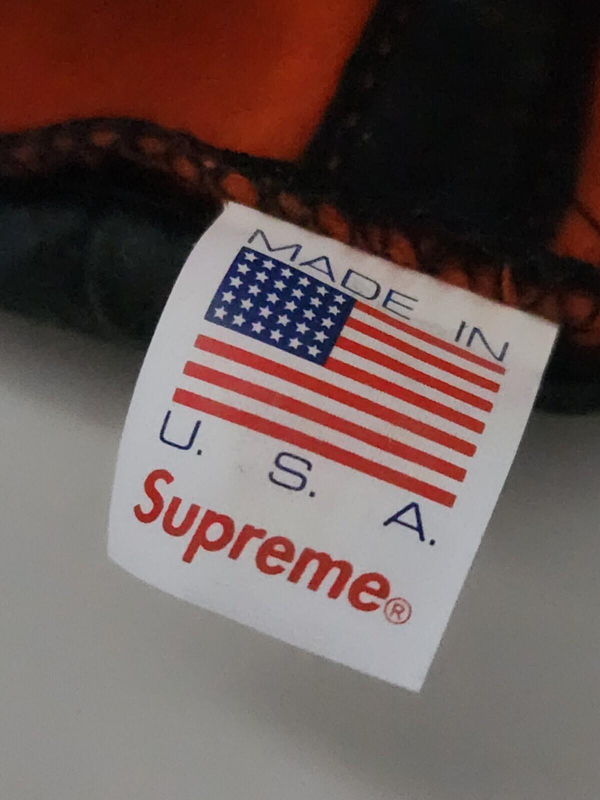 Gorra de 5 paneles de fieltro Supreme Milano FW15 negra, azul, naranja, lana, rara, 2015, logo S