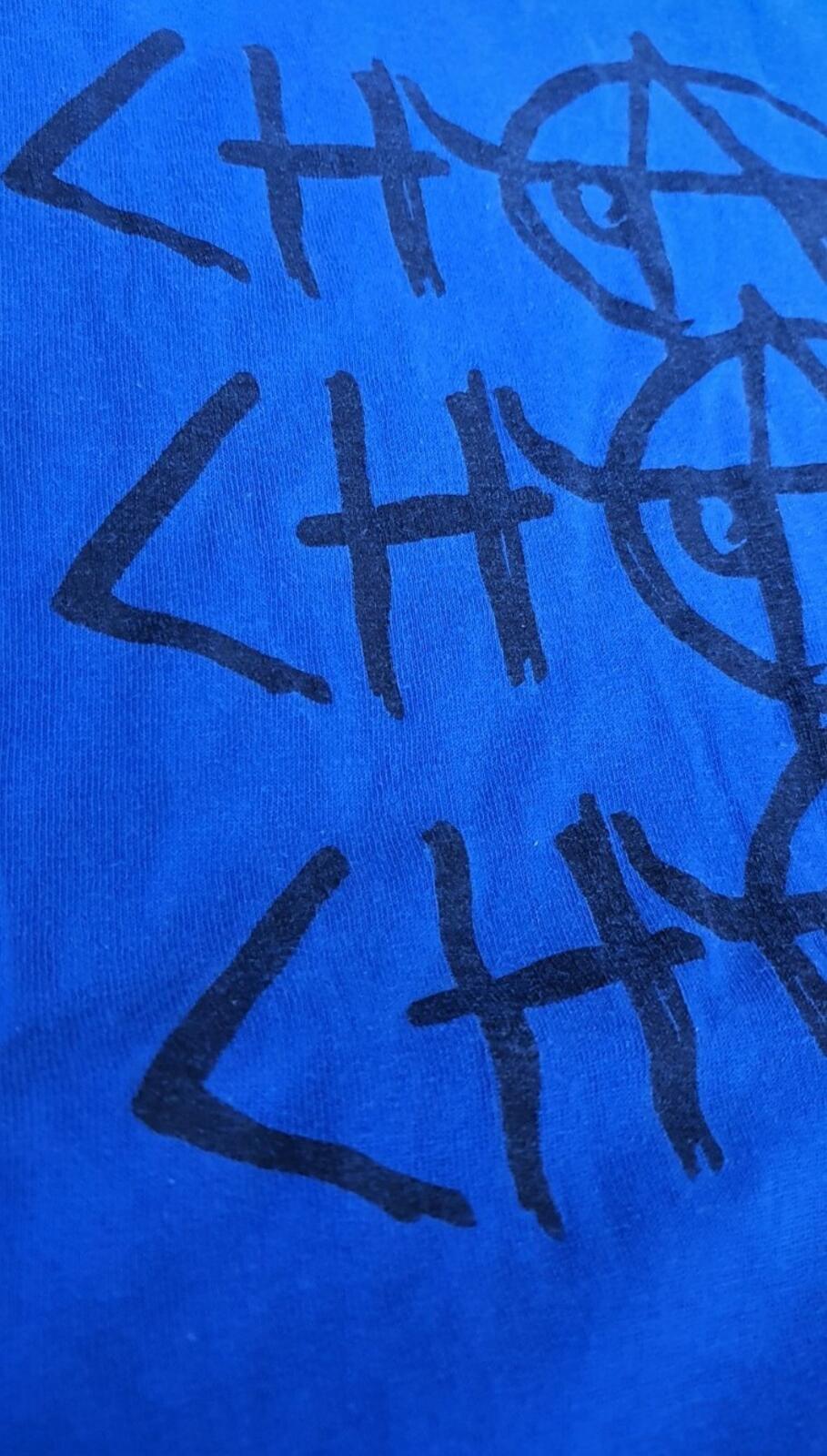 FW08 Supreme Chaos tee blue t-shirt L large vintage from 2008 anarchy Very Rare