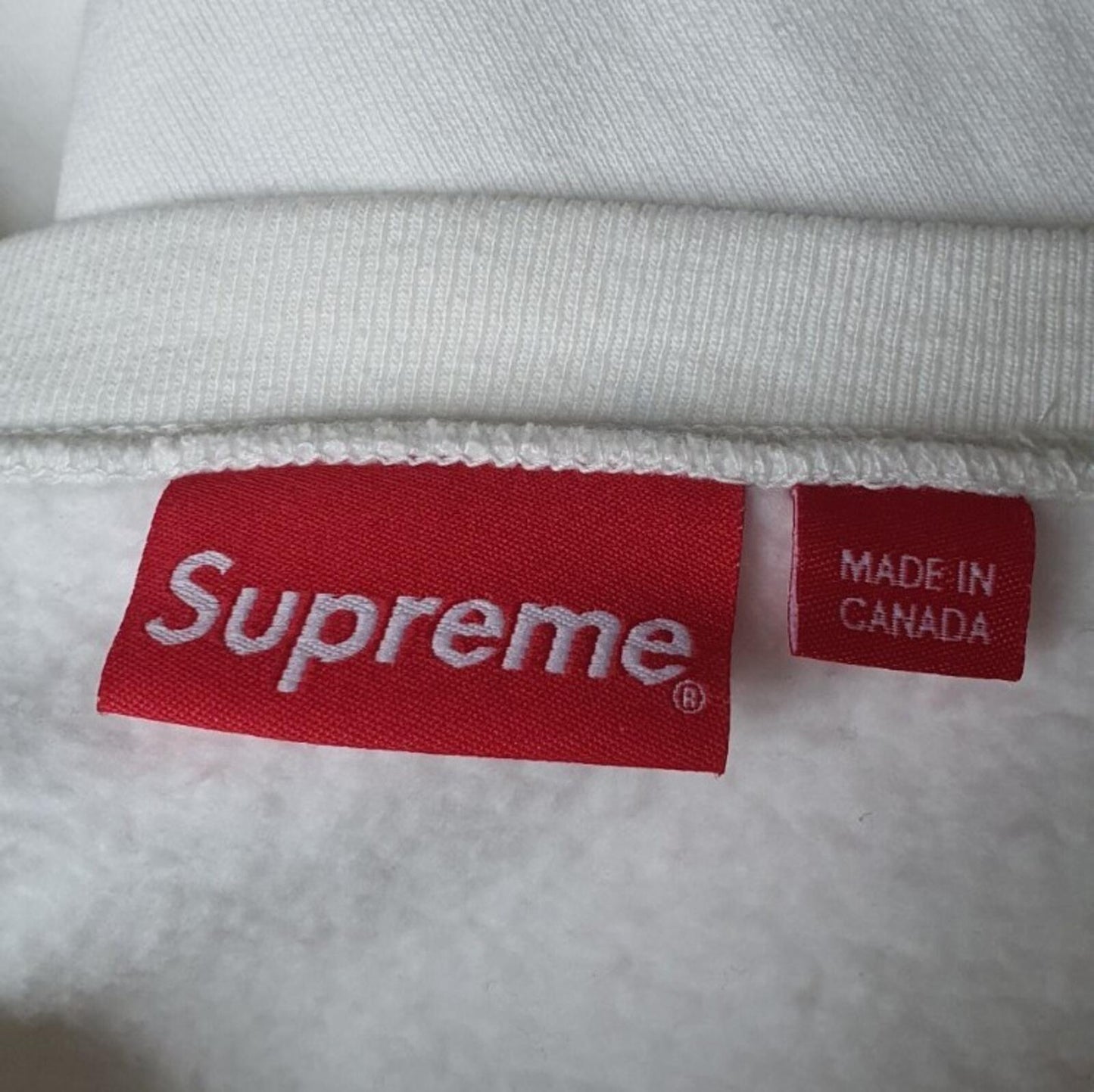 SS21 Supreme Stacked Crewneck Size M Medium white sweatshirt Jumper