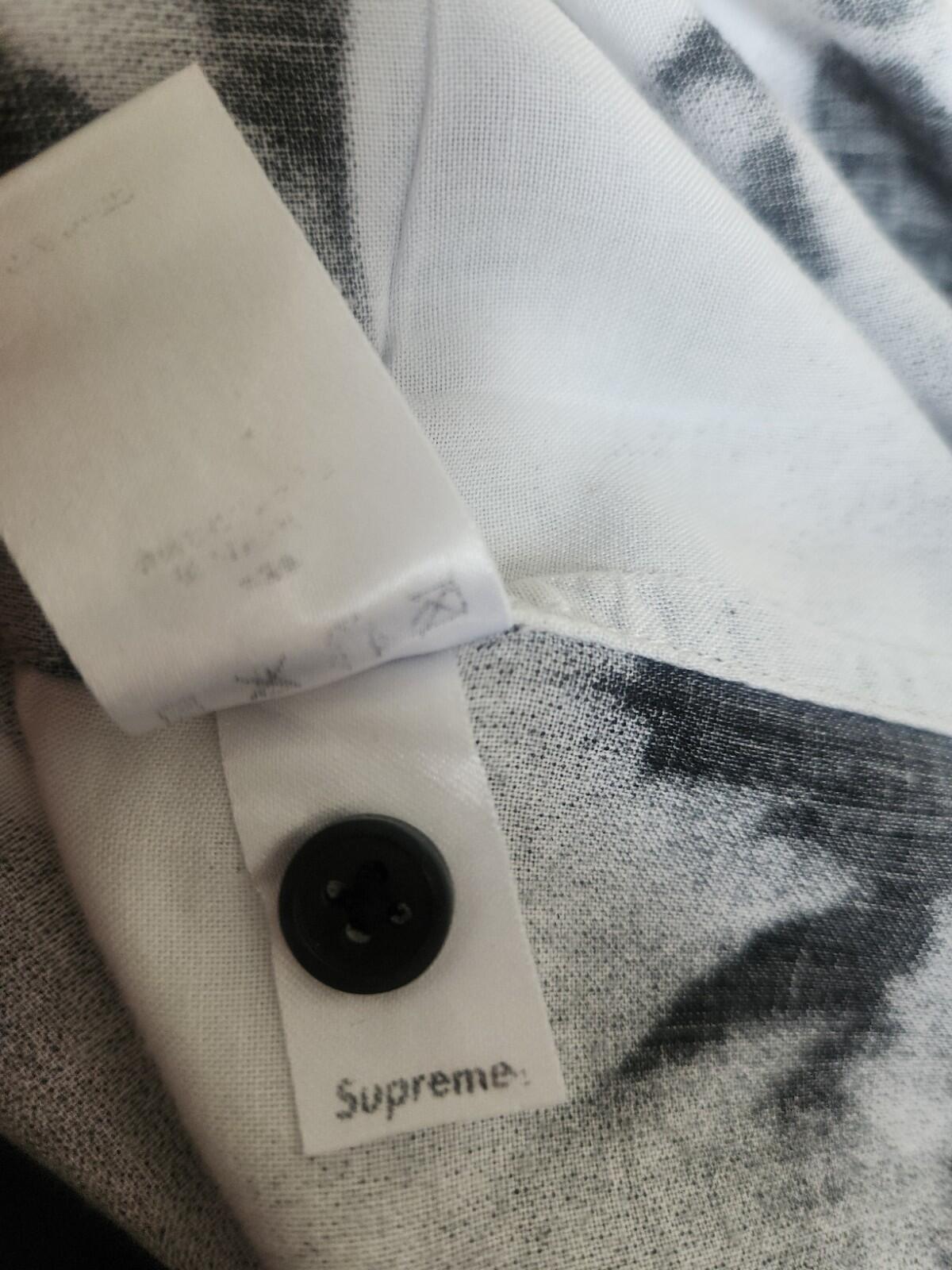 SS14 Supreme Flamingo Shirt M medium black white rayon short sleeve vintage bird