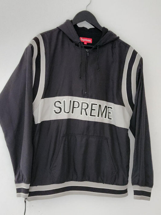 SS15 Supreme Team Pullover Kapuzenpulli Größe M Medium Hoodie Schwarz