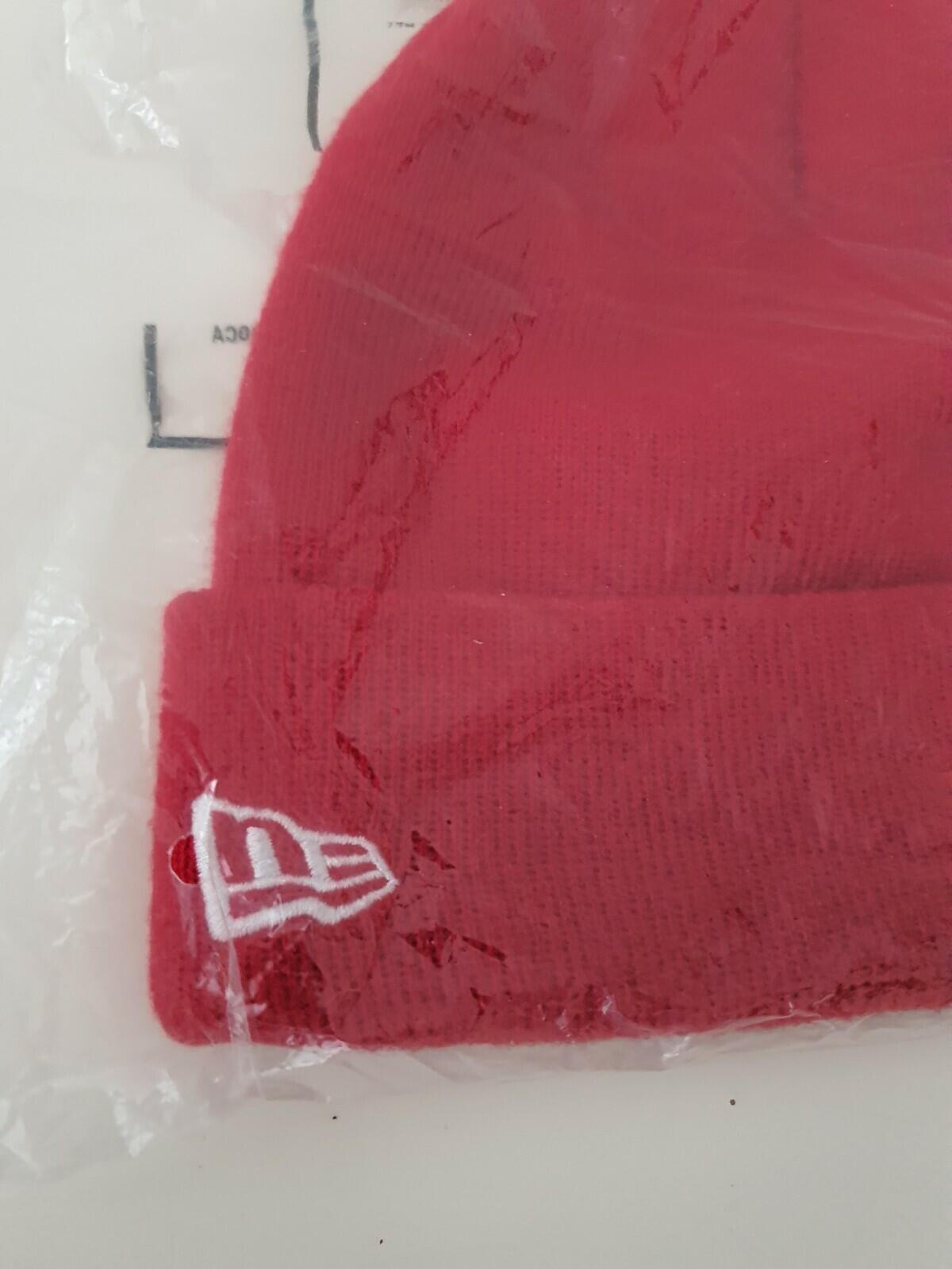 FW17 Supreme New Era S Logo Beanie red Hat