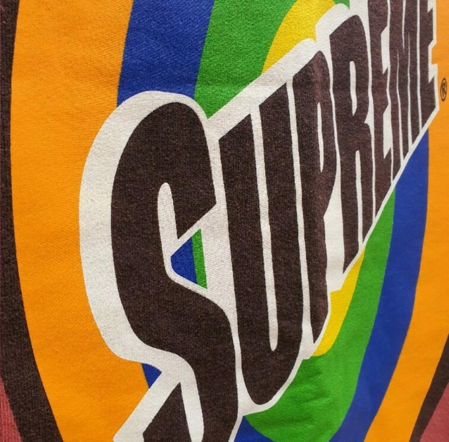 SS16 Supreme Spin Logo Crewneck Malva Talla XL