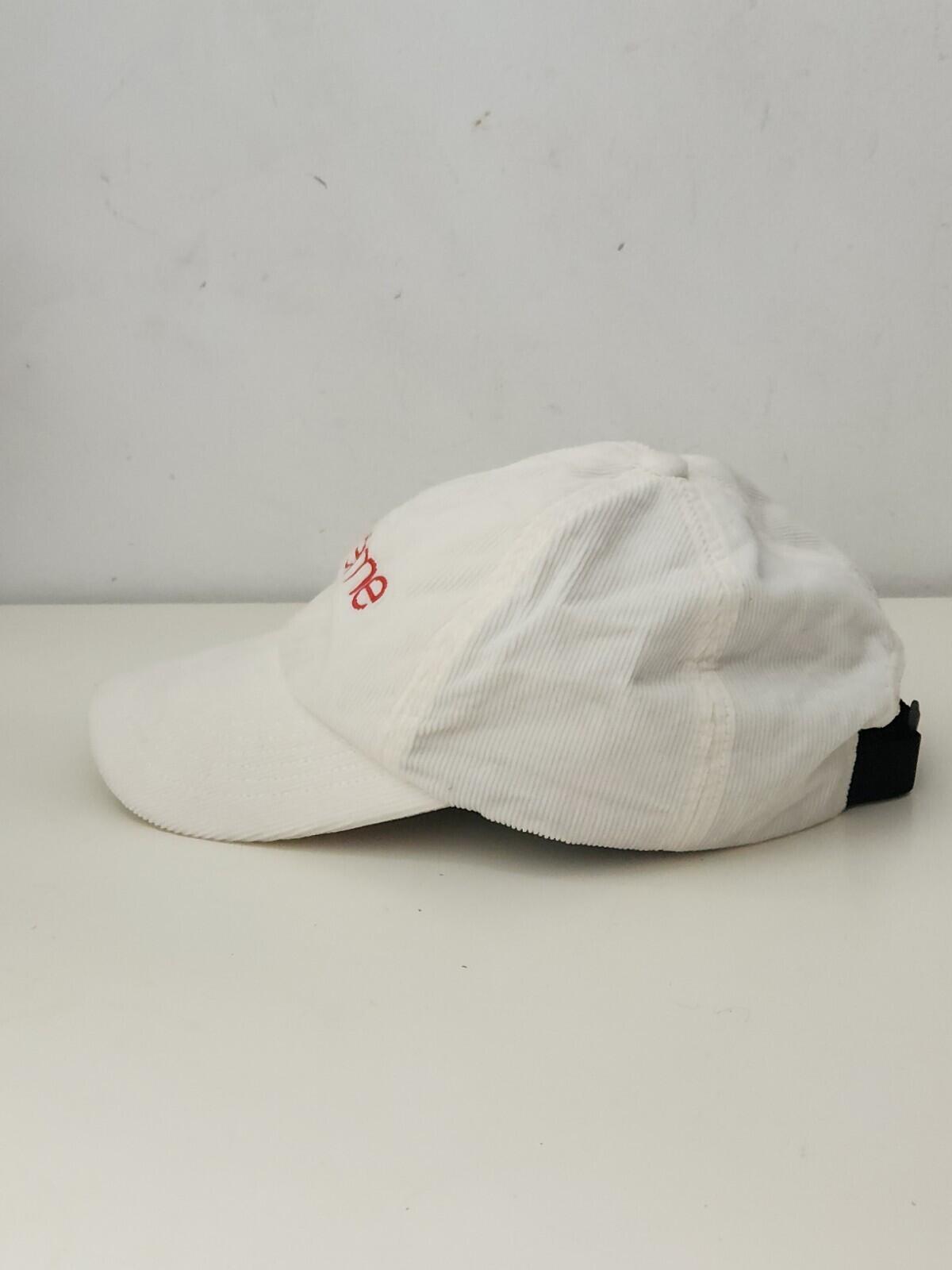 FW21 Supreme GORE-TEX Corduroy Classic Logo 6-panel Cap White Water Resistant