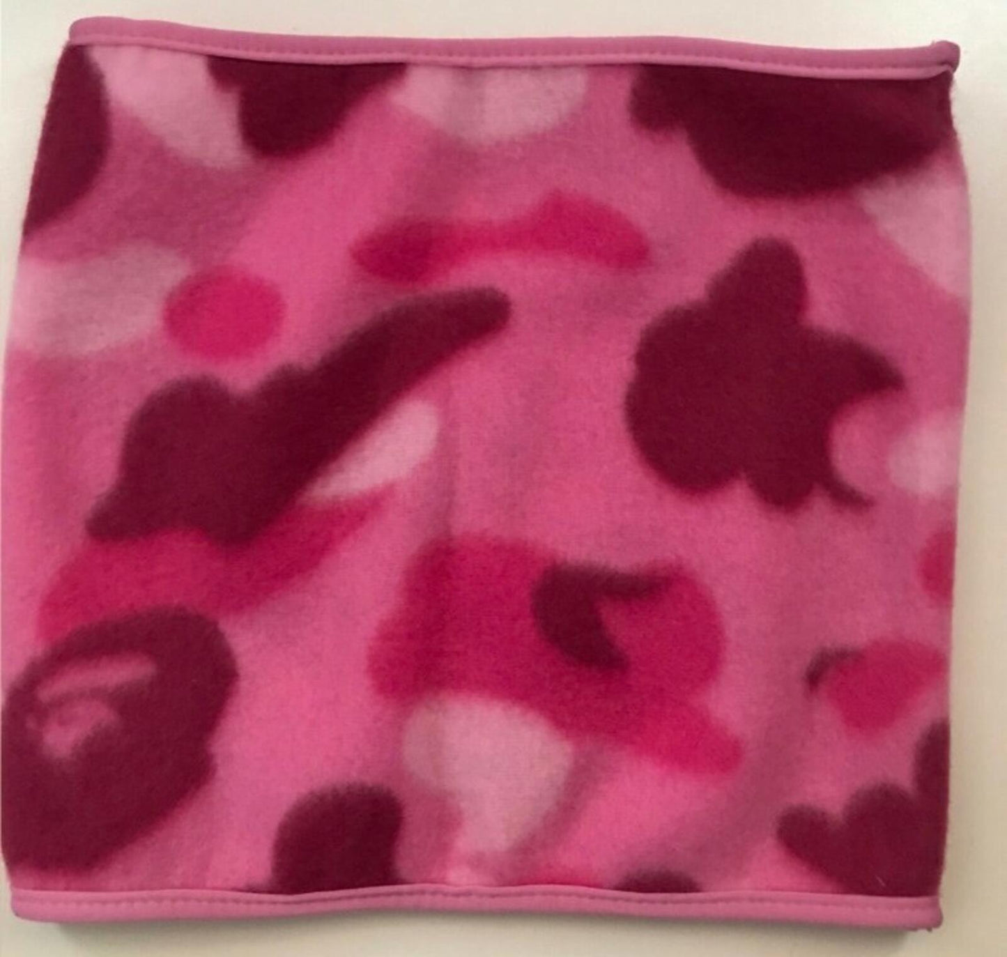 A BATHING APE fleece neck gaiter pink camo neck warmer BAPE camouflage Accessory