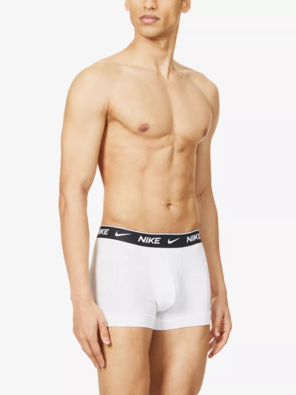 NIKE 3 pack regular-fit stretch-cotton trunks White XL Underwear Dri-FIT New