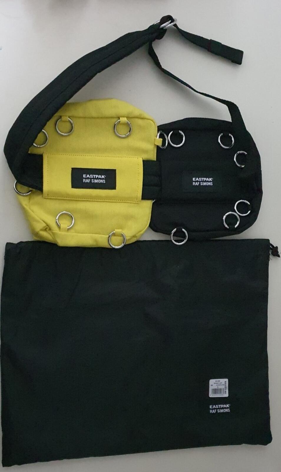 Eastpak x Raf Simons Utility Gürteltasche UVP £135 2 Beutel weißer Stern Schulter