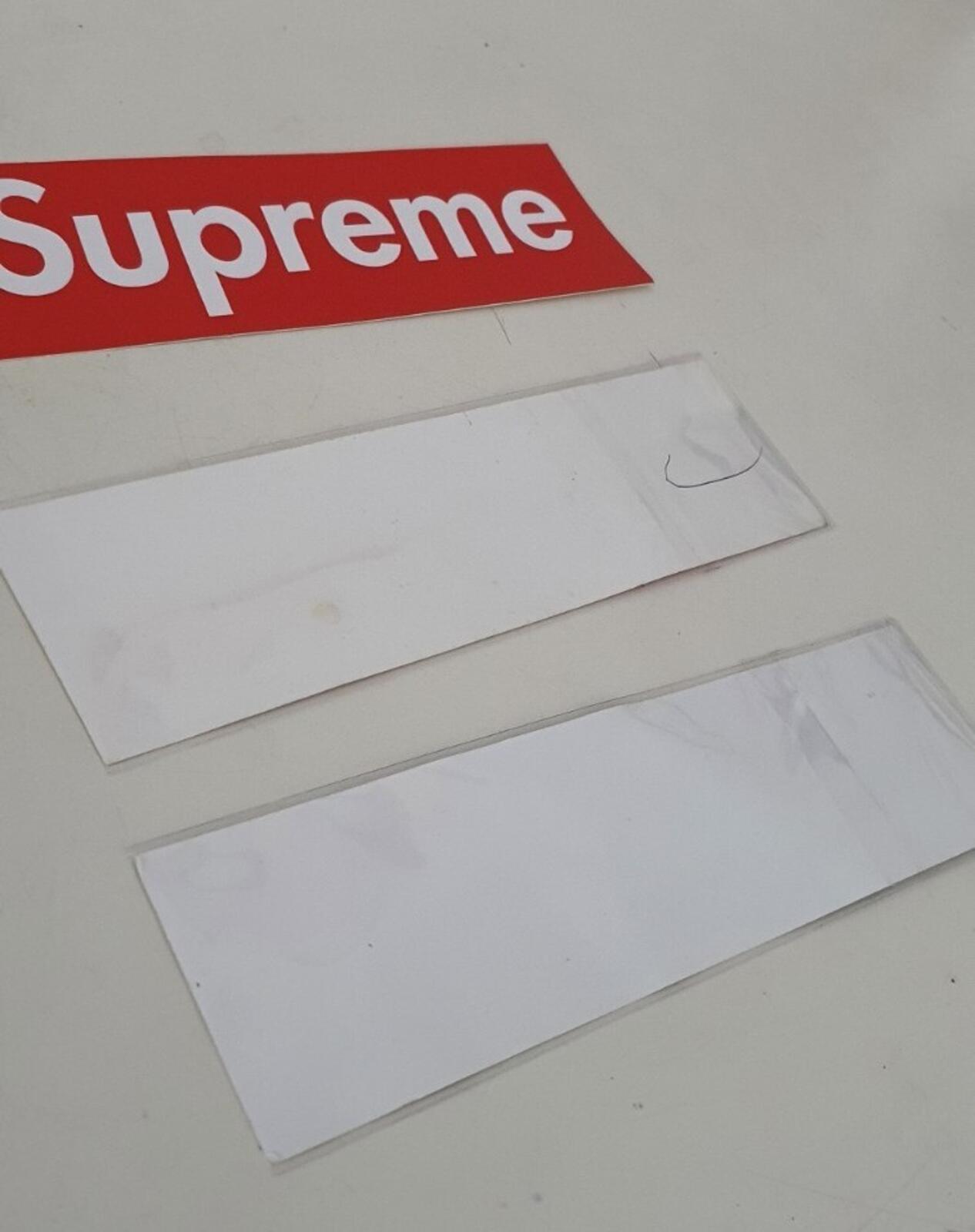 2x SS12 Supreme Arabic logo box logo stickers ( black & red ) vintage 2012 Rare