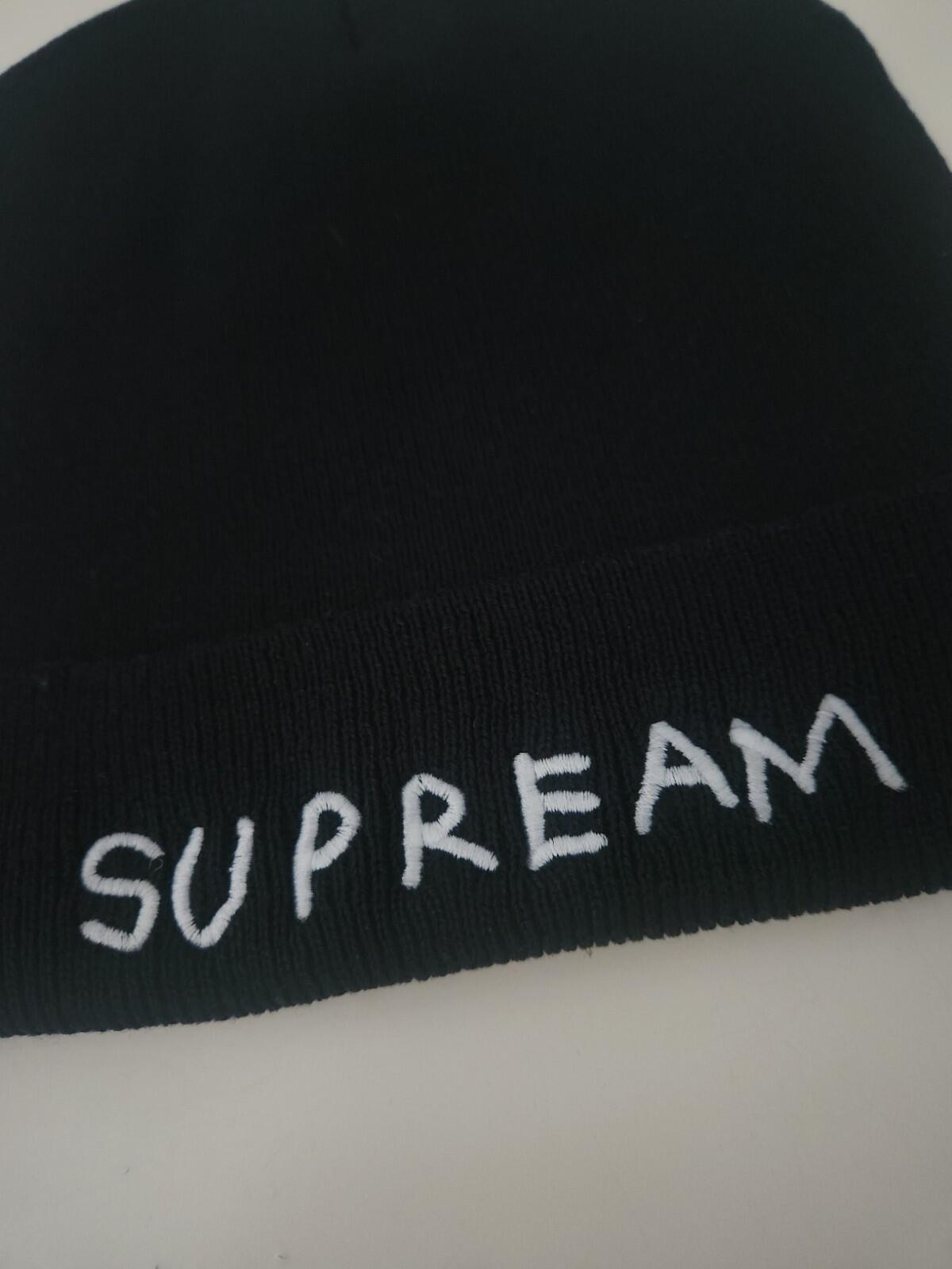 FW13 Supreme Starter Piss Face Beanie Schwarz Mütze Supreme Mark Gonzales Vintage
