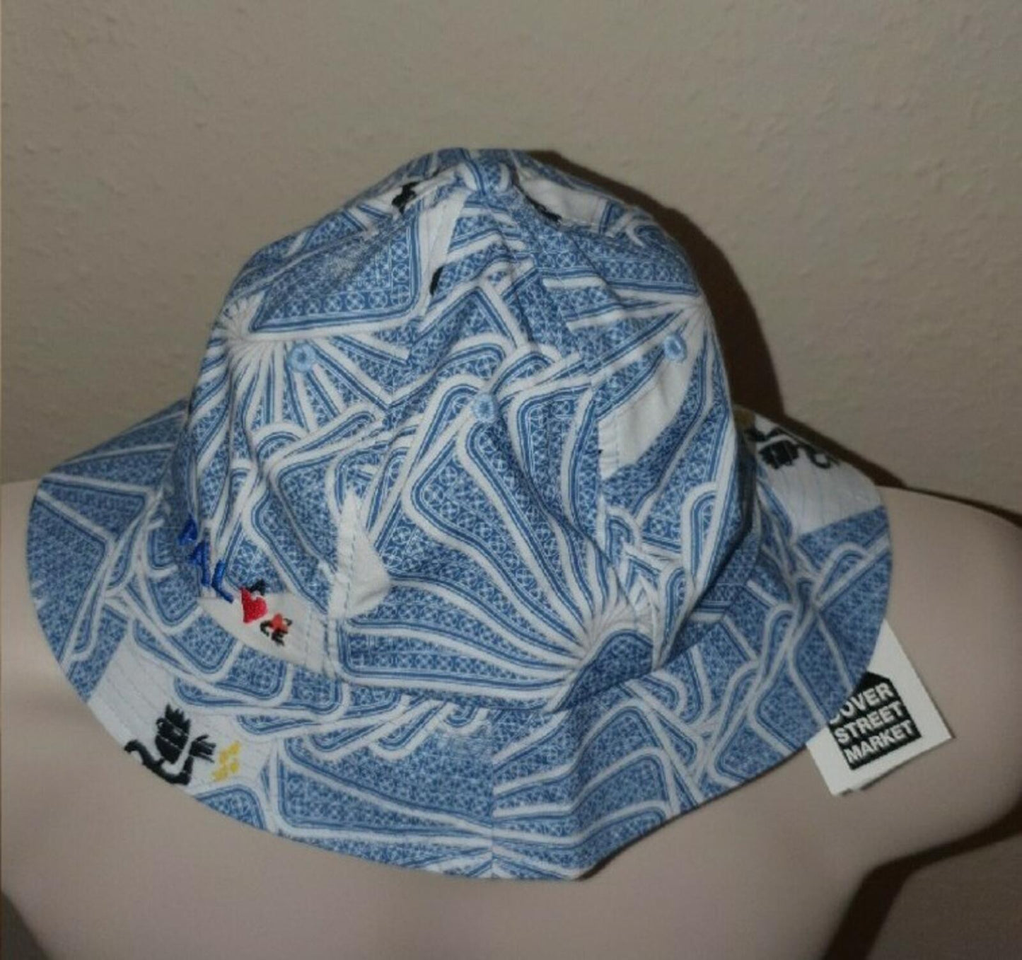 SS19 Palace x JCDC Blue bucket hat crusher Palace Skateboards Cards New With Tag