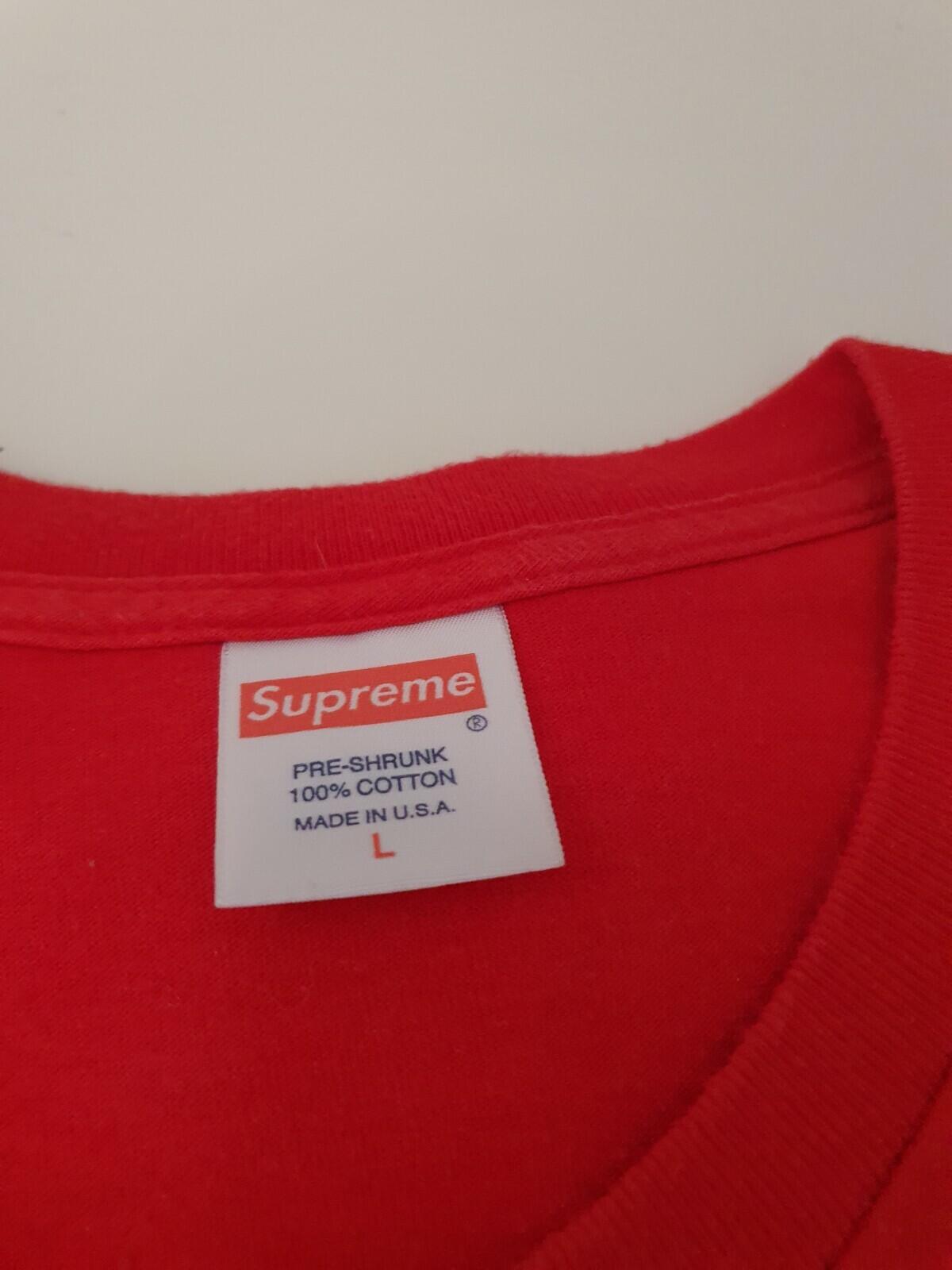 SS13 Supreme I HATE THIS SHI T rotes T-Shirt L großes T-Shirt