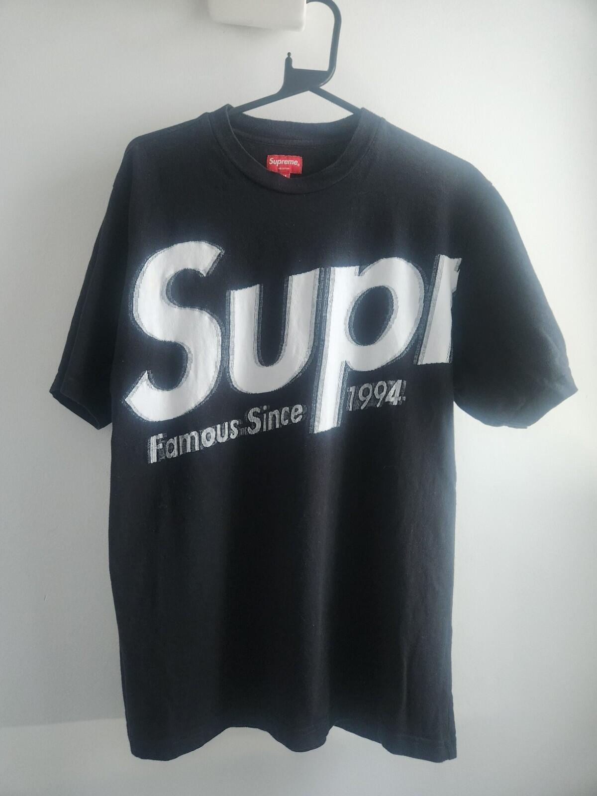 SS21 Supreme Intarsia Spellout S/S Top Tee Black Size M
