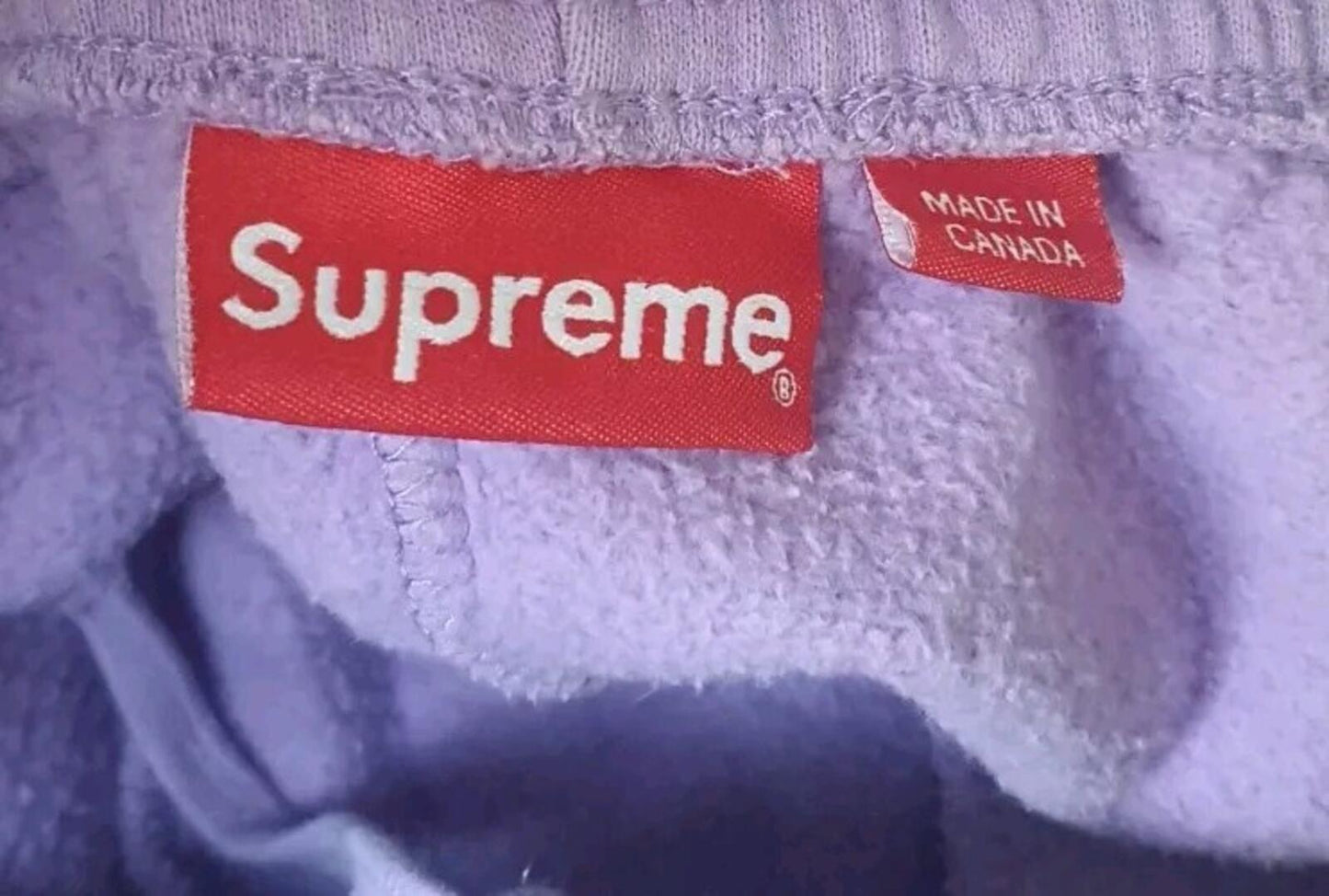 SS18 Supreme Leg Embroidery sweatshort Violet size S small